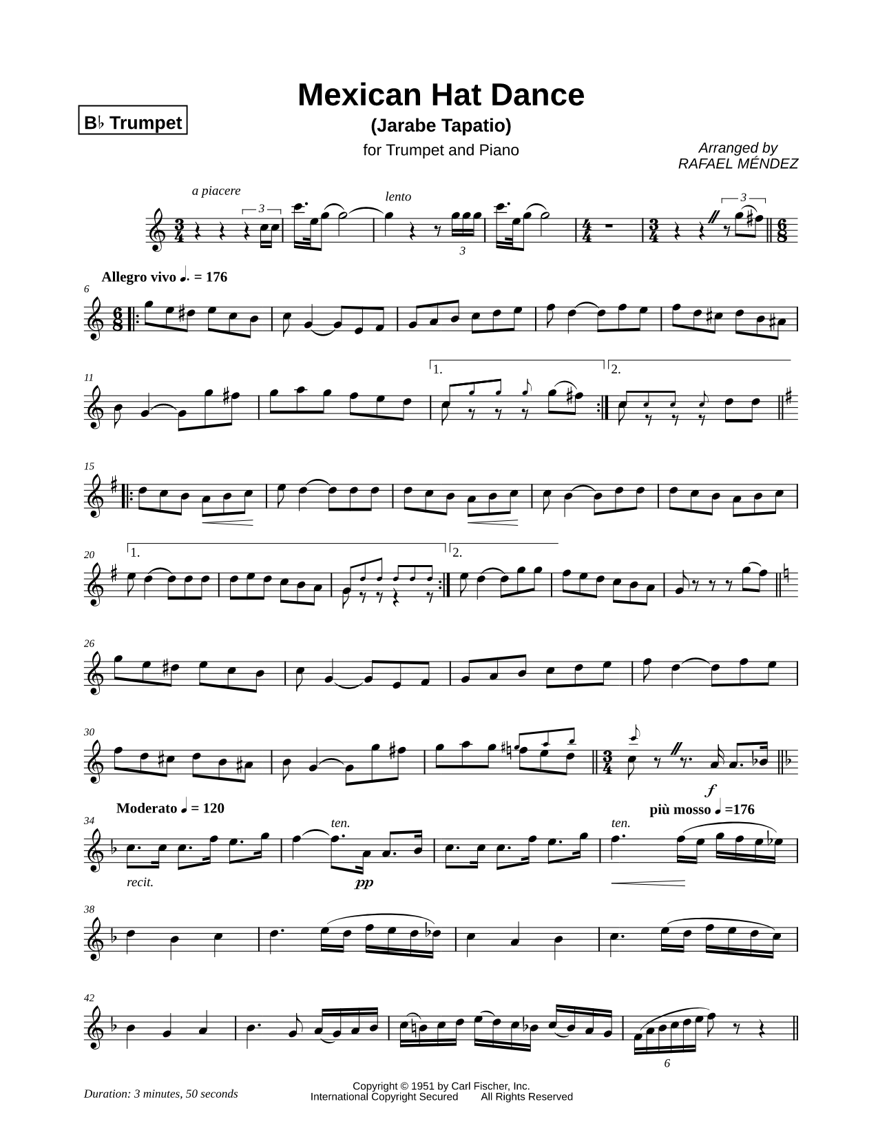 Mexican Hat Dance - Trumpet