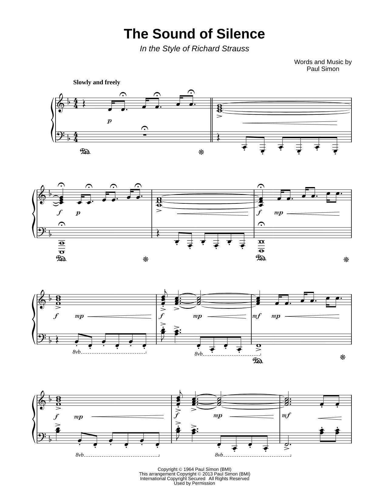The Sound of Silence - In the Style of Richard Strauss