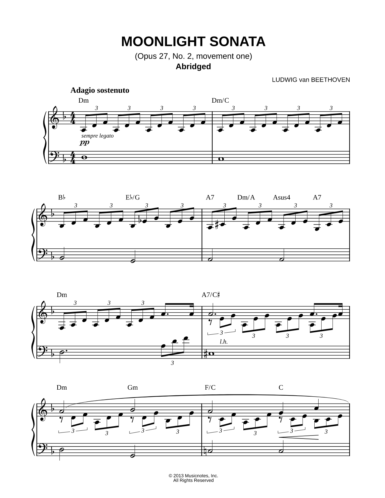 Moonlight Sonata (Abridged)