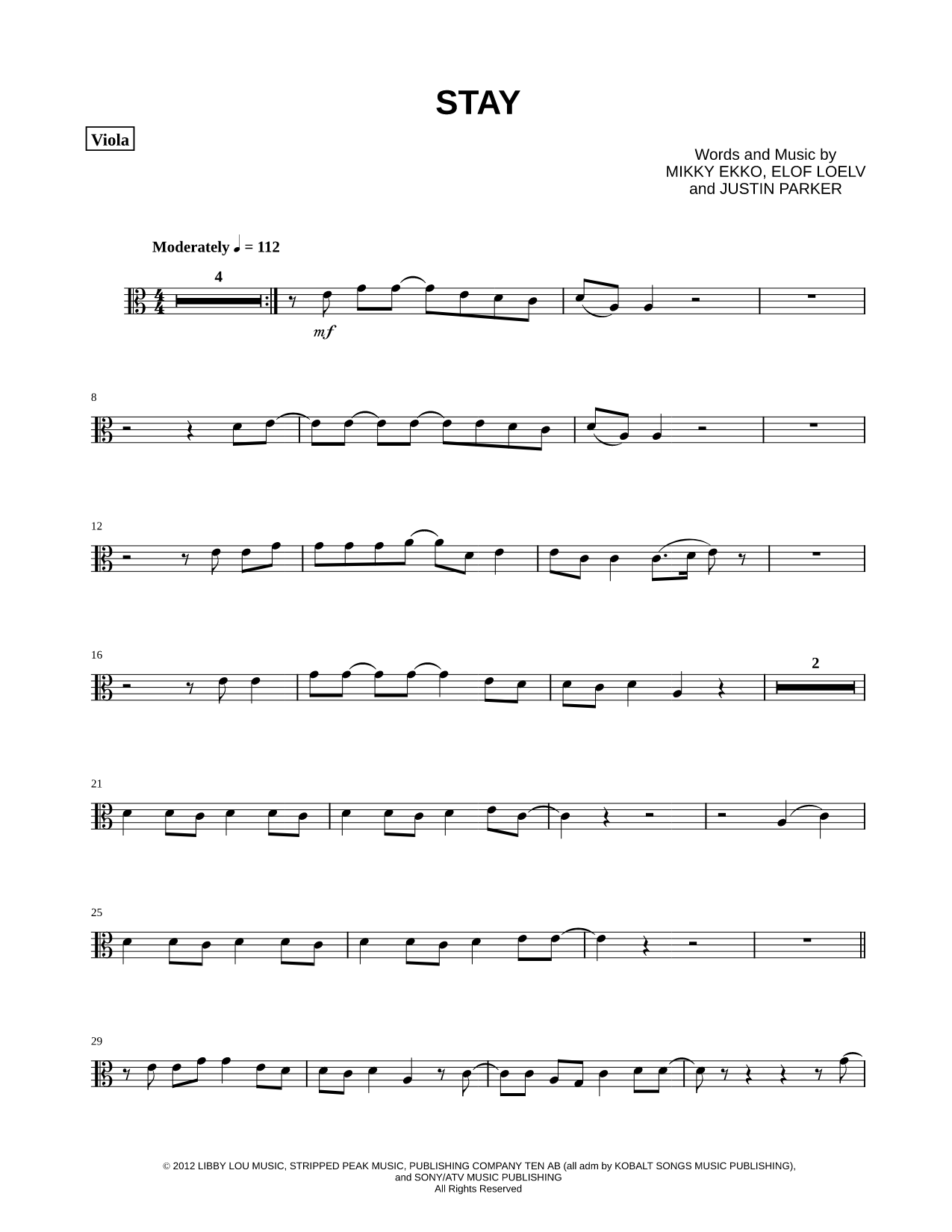 Stay - Viola