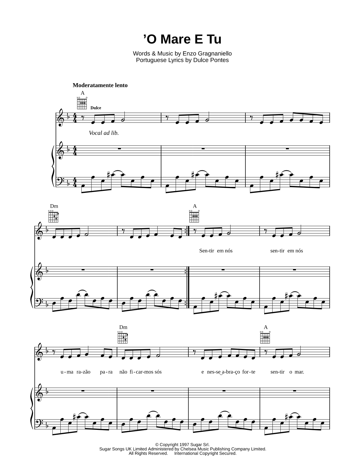 'O Mare E Tu