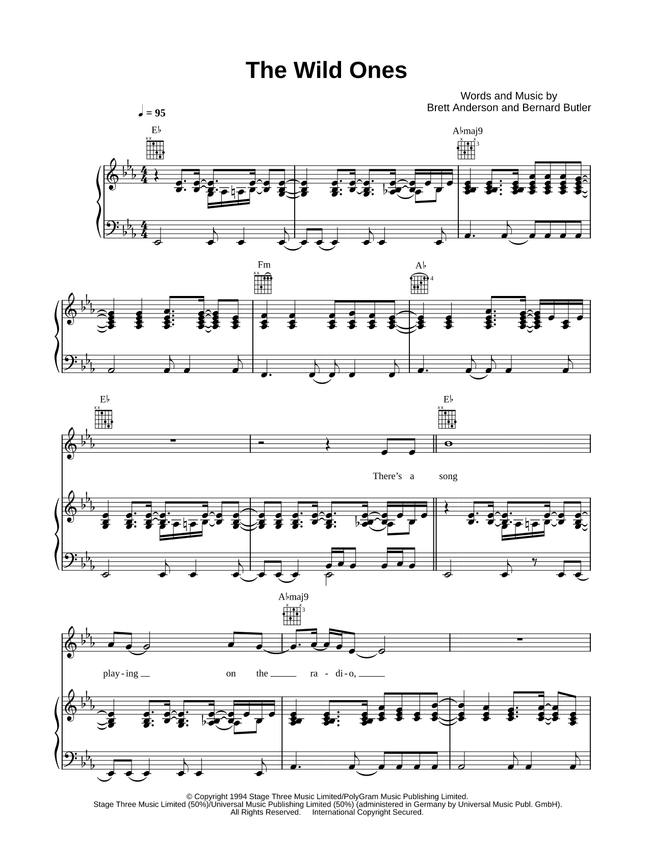 Suede Sheet Music | Musicnotes