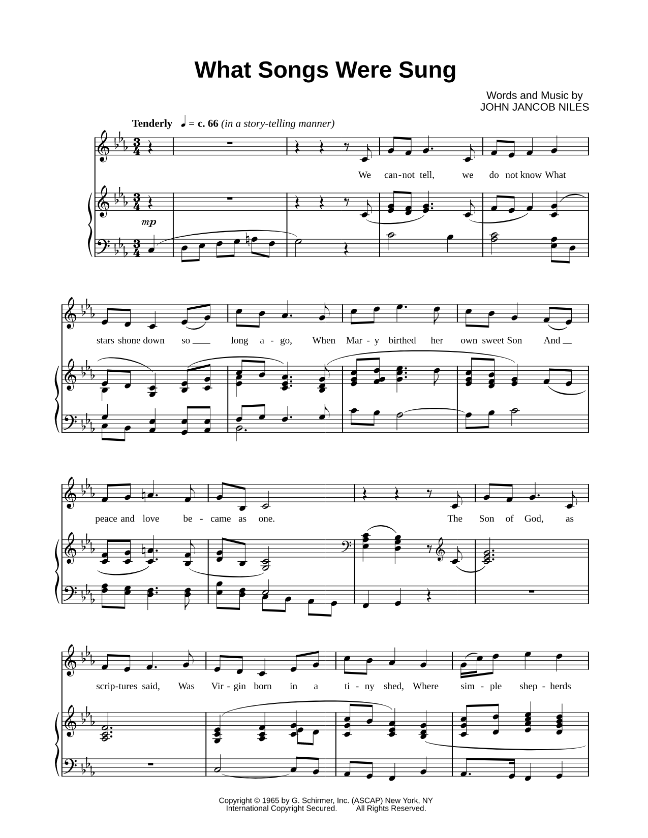 What Songs Were Sung