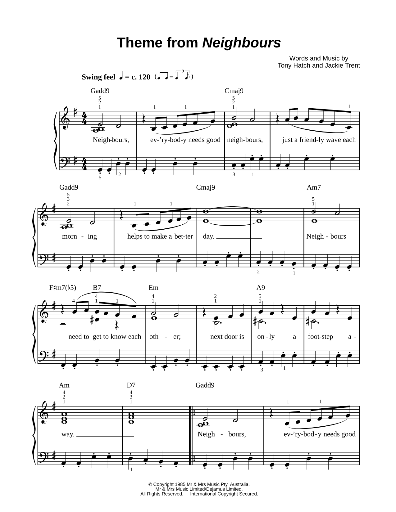 Theme from Neighbours