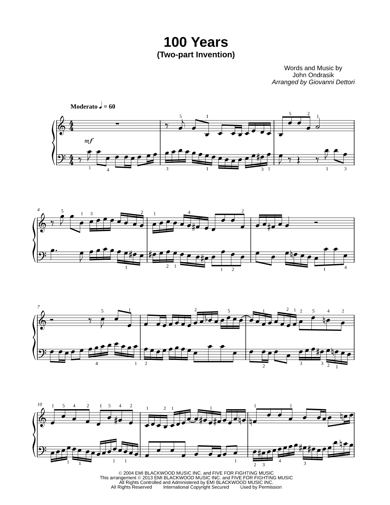 100 Years (Two-part Invention)
