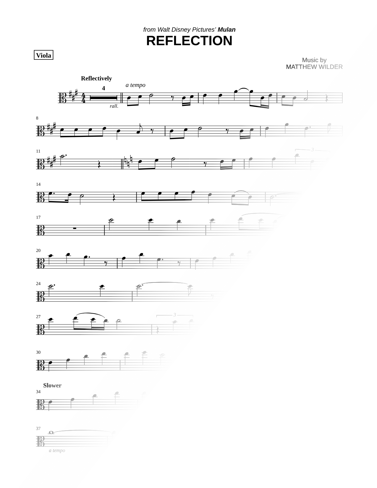 Reflection - Viola