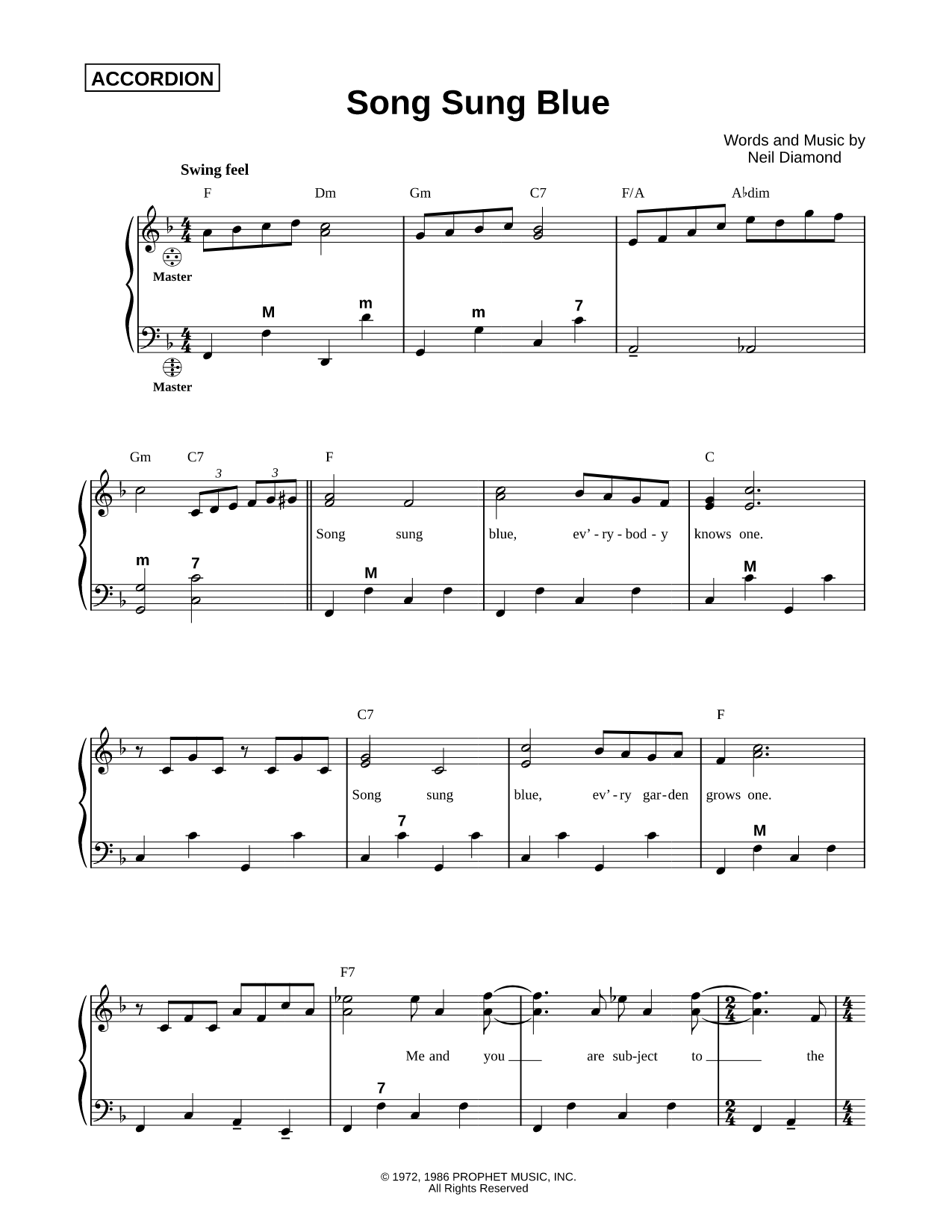 Song Sung Blue