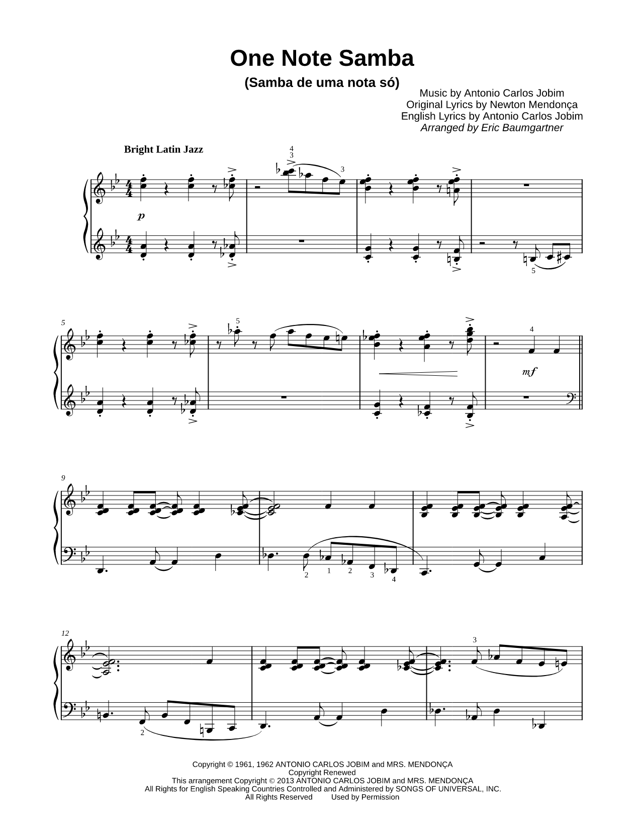 One Note Samba