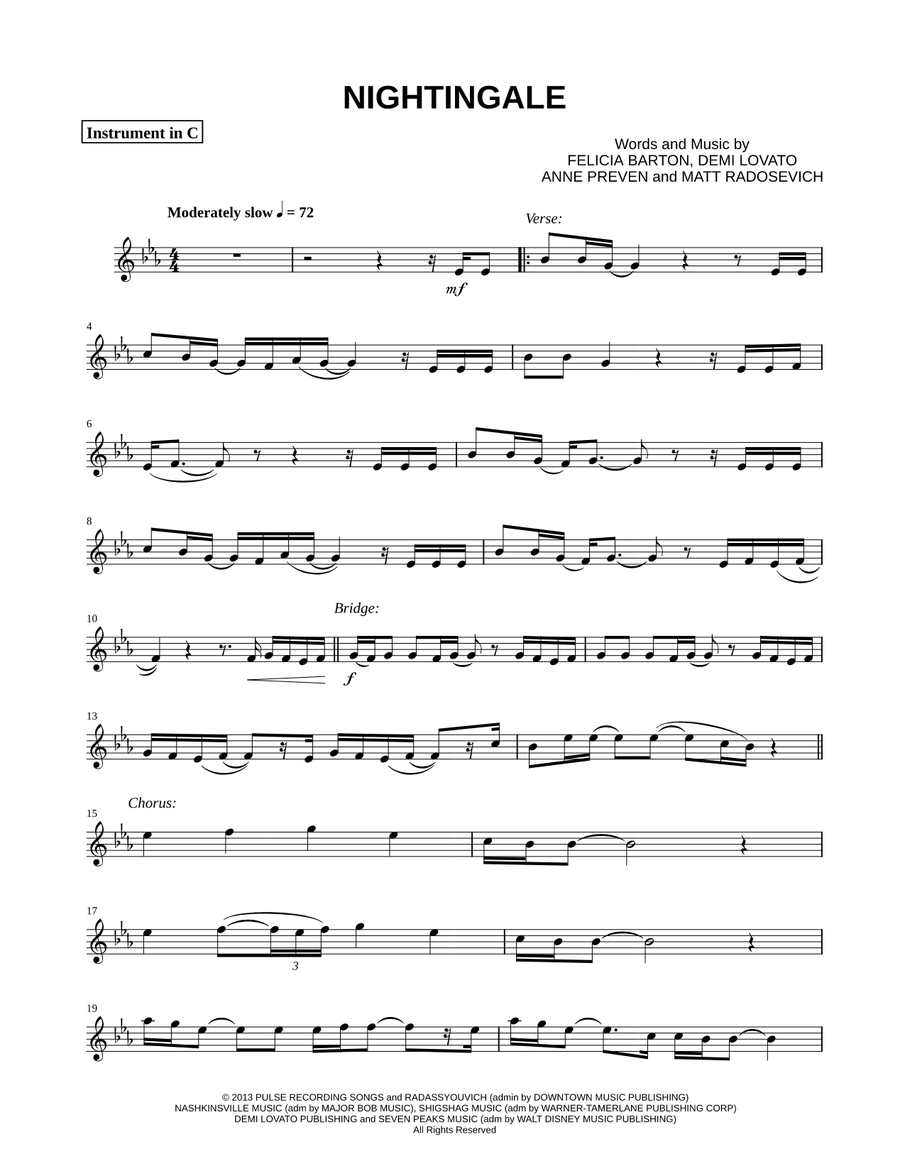 Nightingale - C Instrument