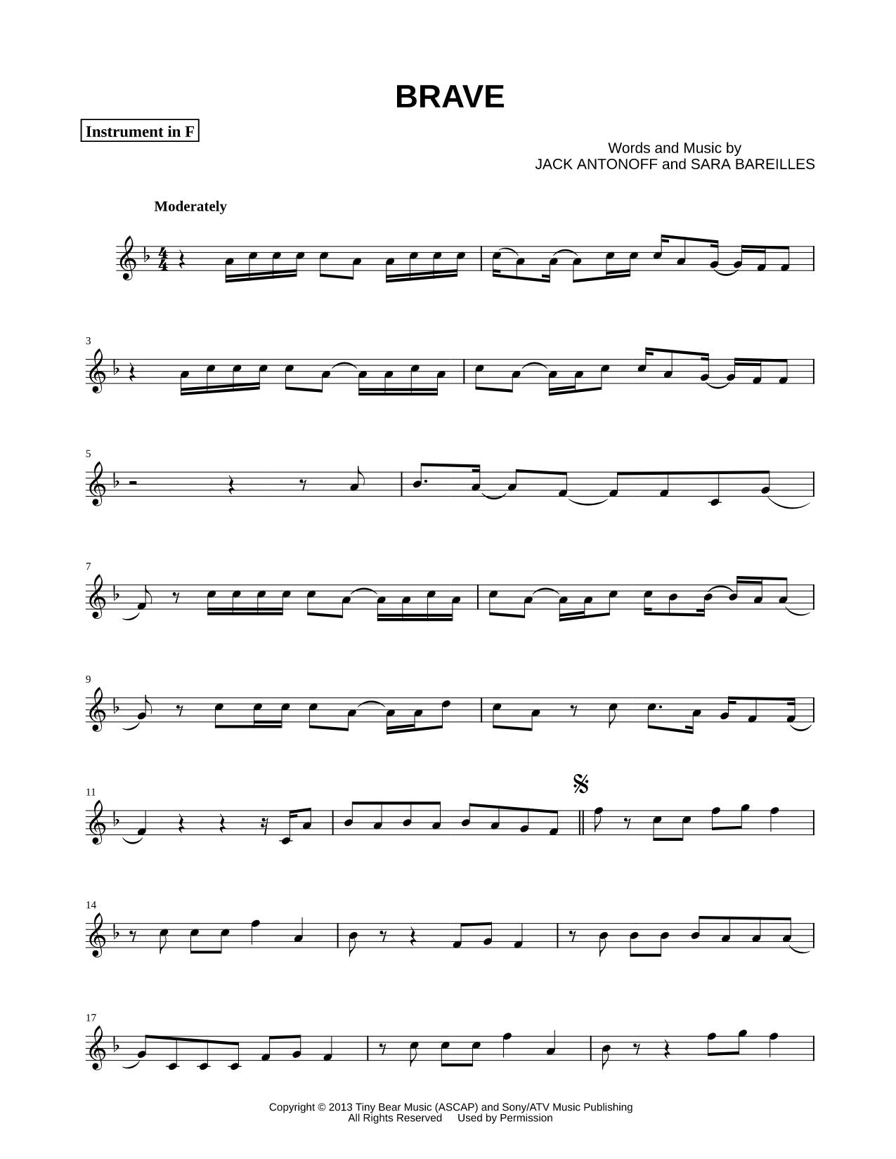Brave - F Instrument