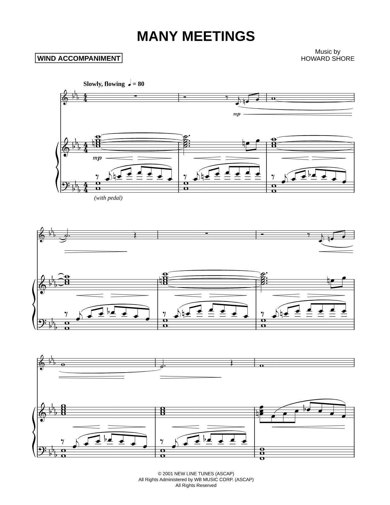 Many Meetings - Piano Accompaniment (Winds)
