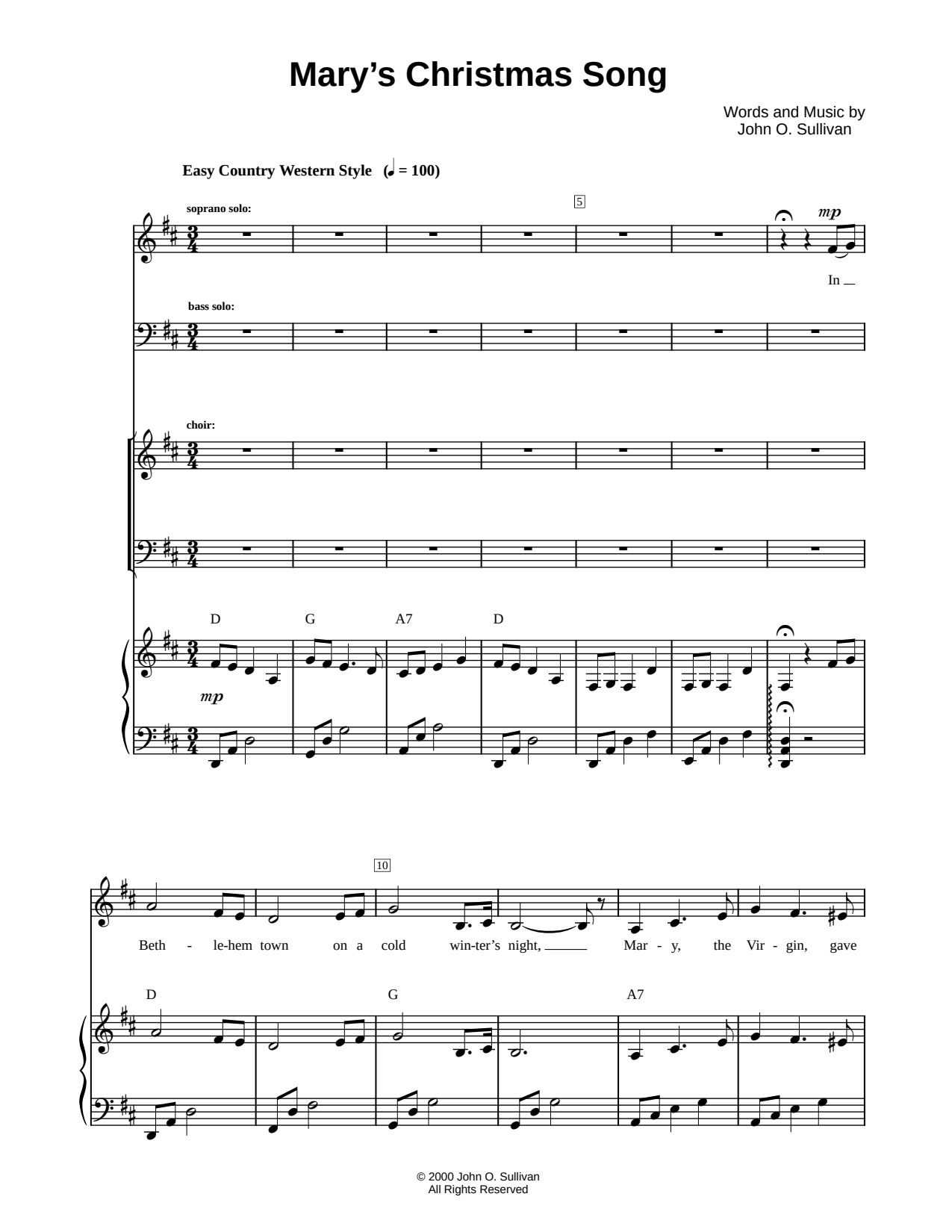 Mary's Christmas Song