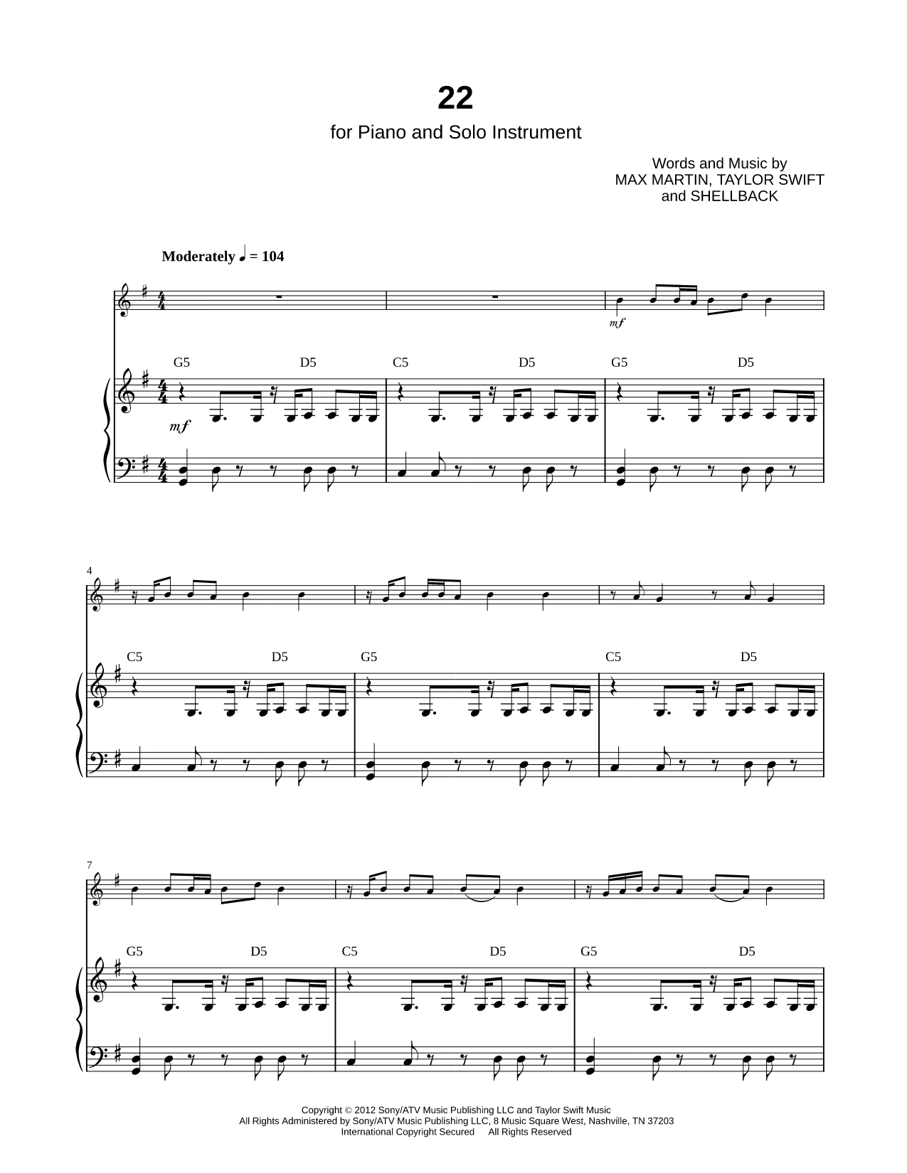 22 - Piano Accompaniment