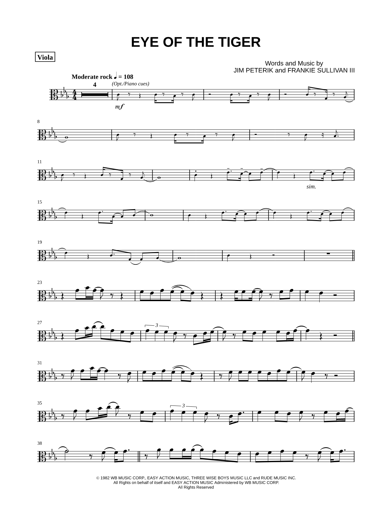 Eye of the Tiger - Viola