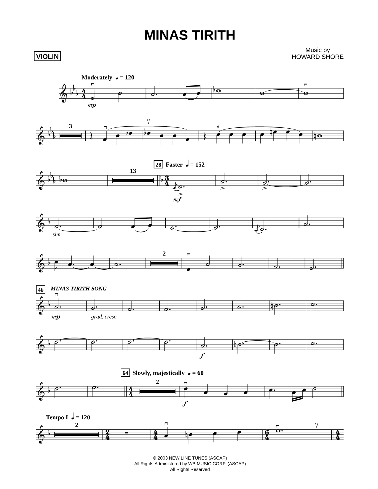 Minas Tirith - Violin