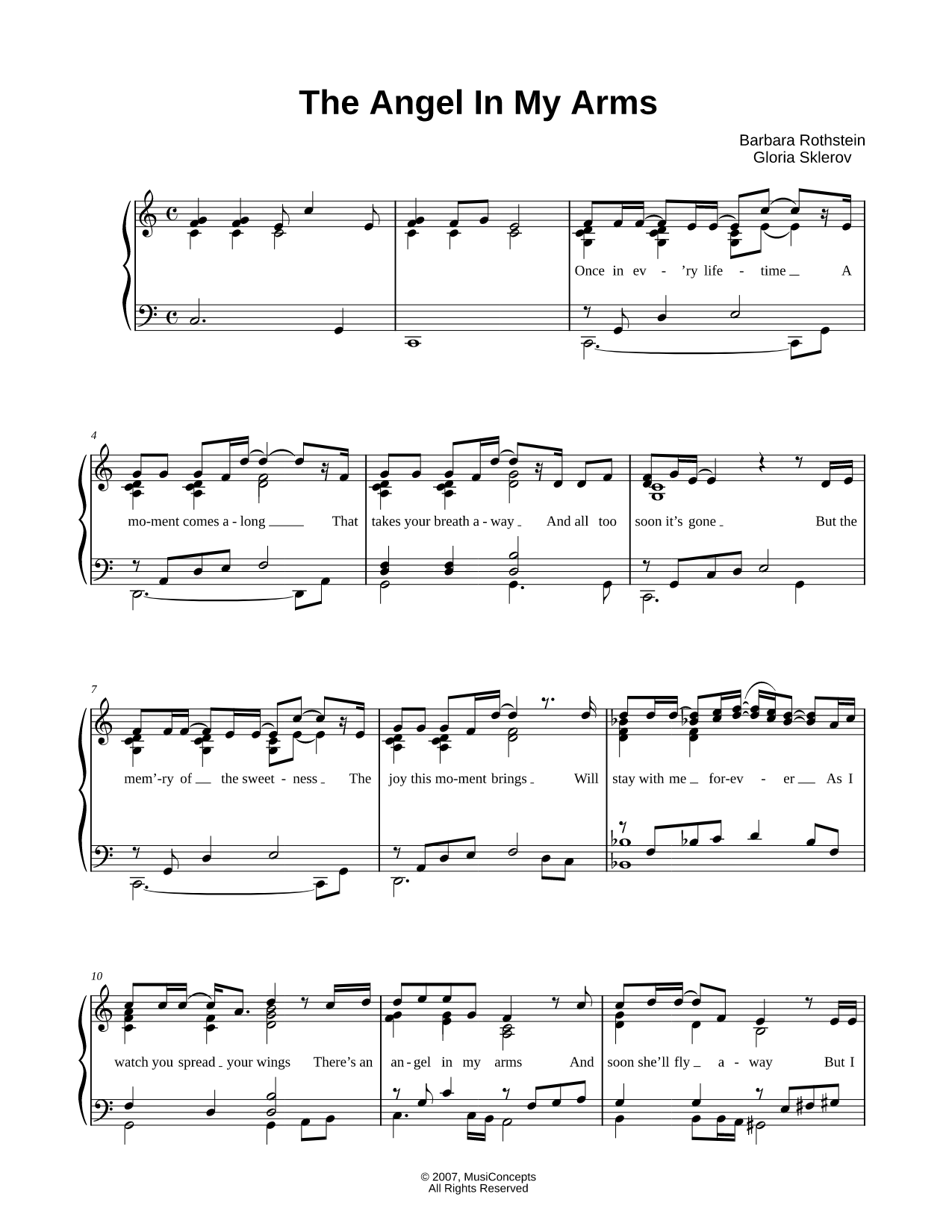 The Angel In My Arms (Wedding Version)