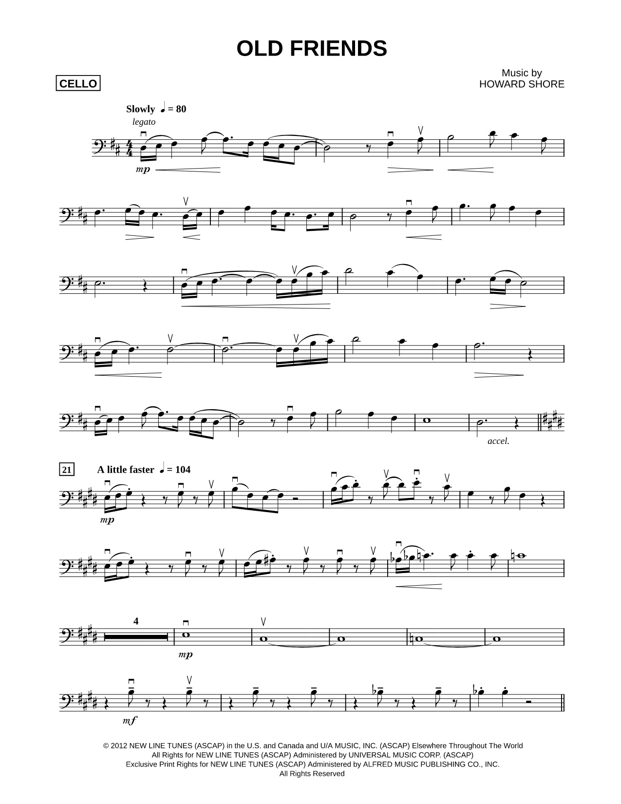 Old Friends - Cello