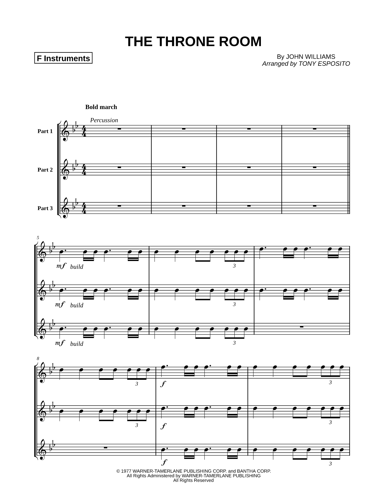 The Throne Room - Trio of F Instruments