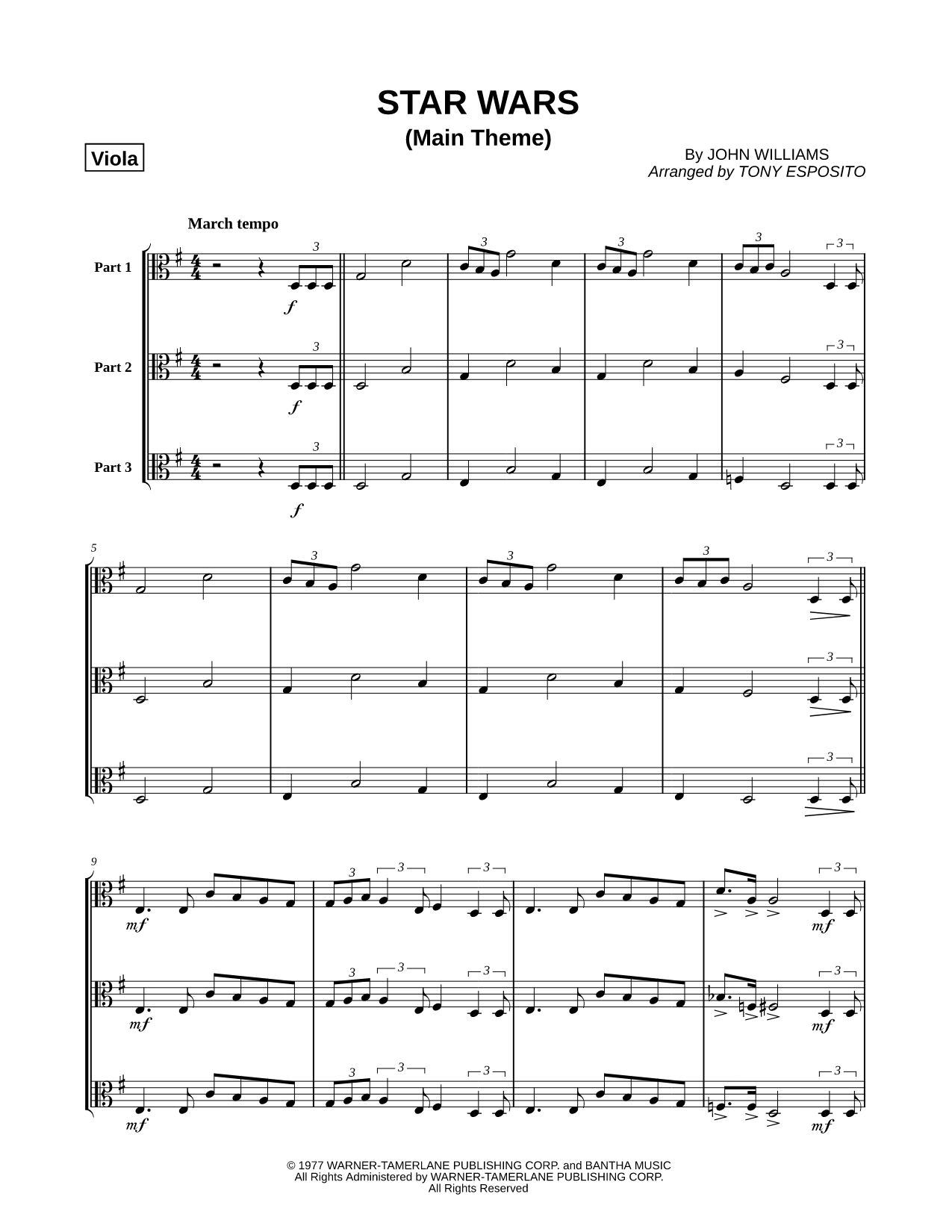 Star Wars (Main Theme) - Viola Trio