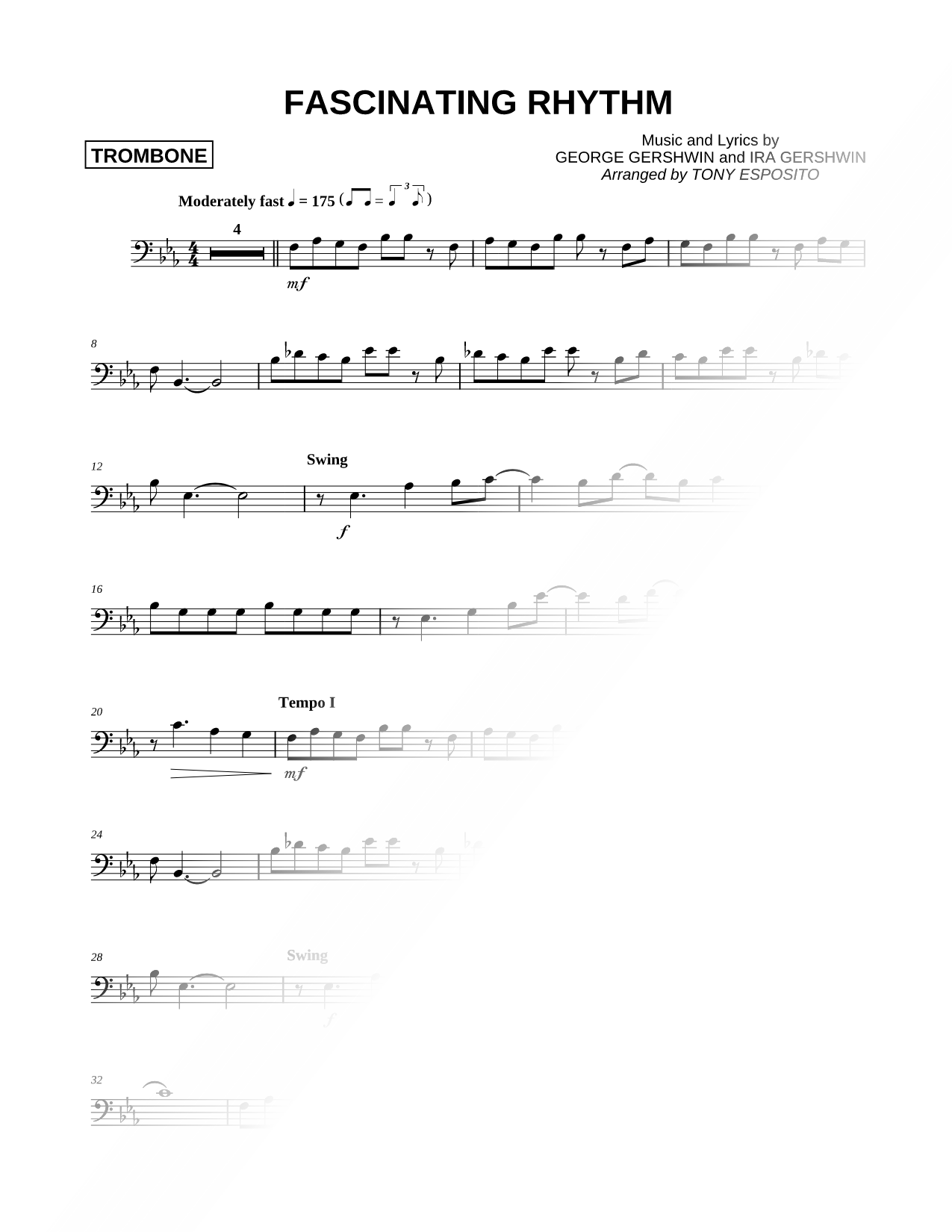 Fascinating Rhythm - Trombone