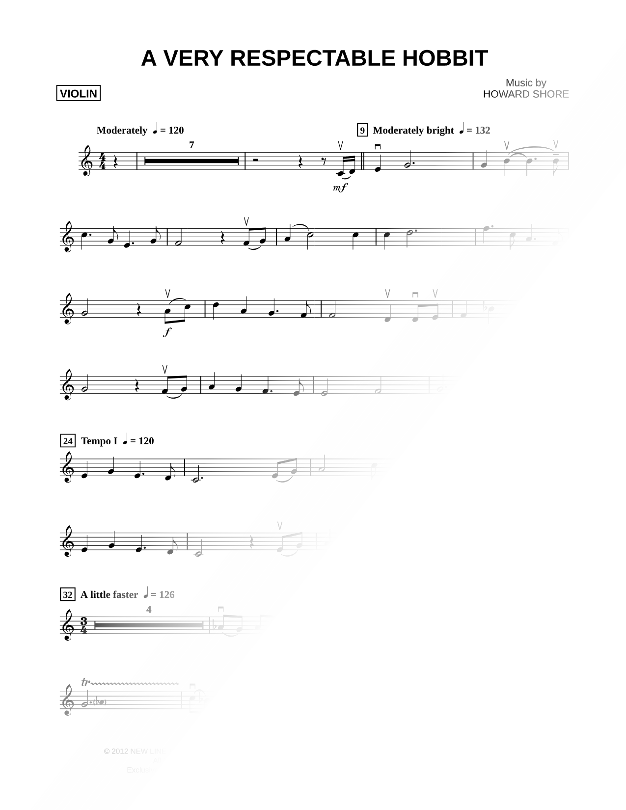 A Very Respectable Hobbit - Violin