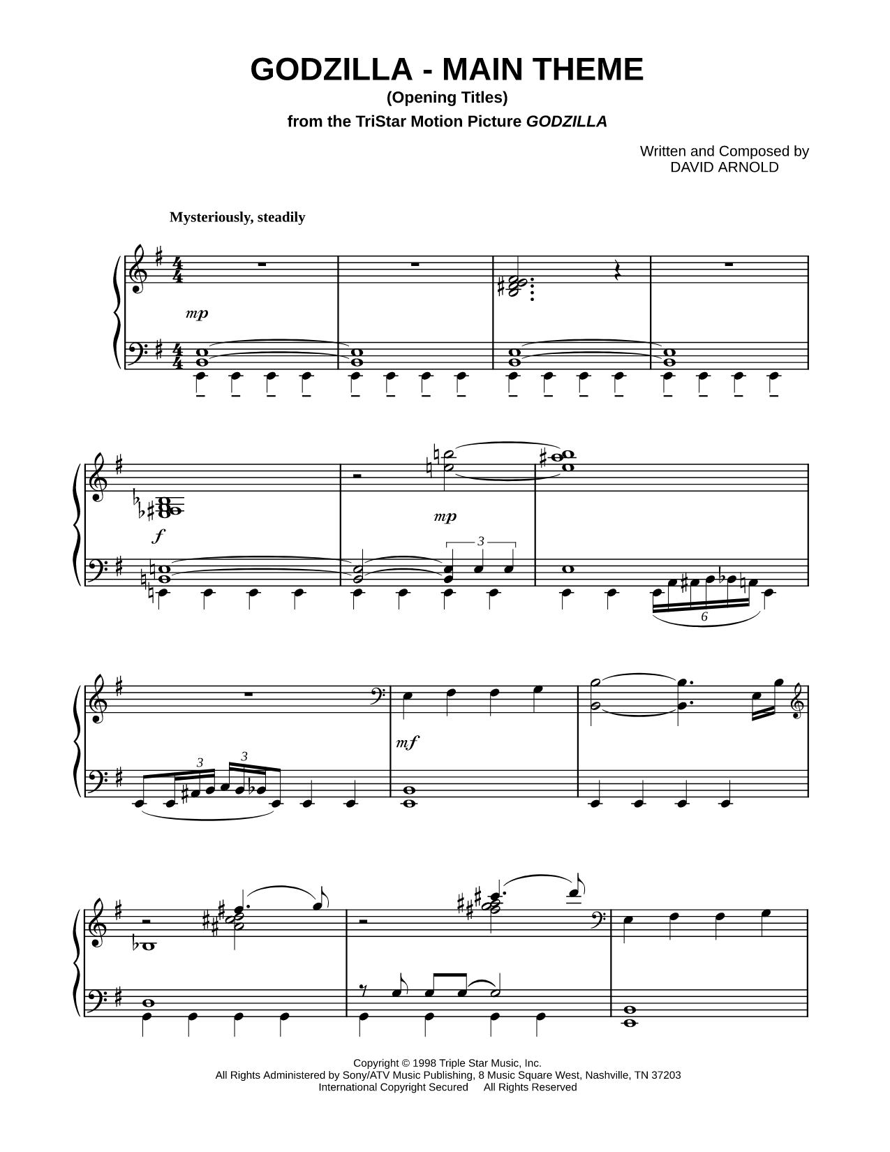 Godzilla - Main Theme