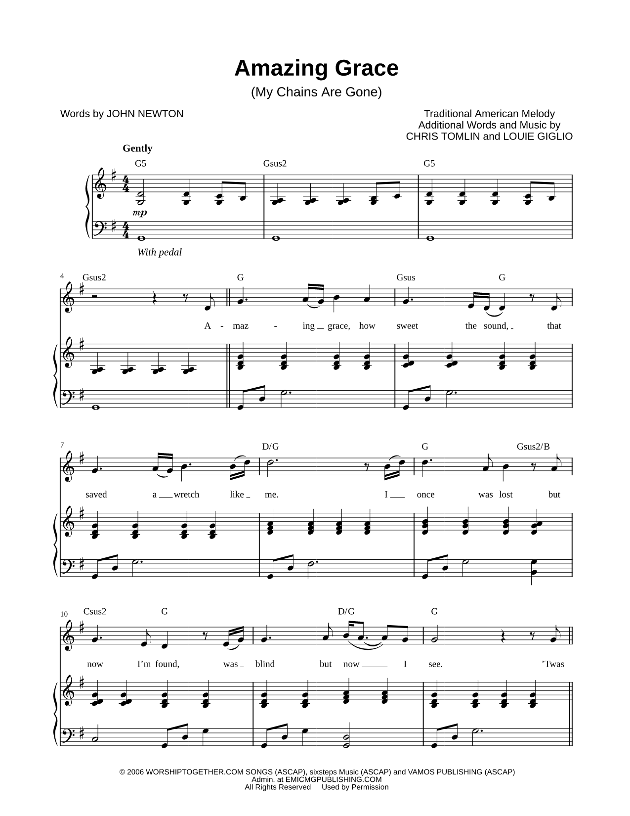 Amazing Grace (My Chains Are Gone)