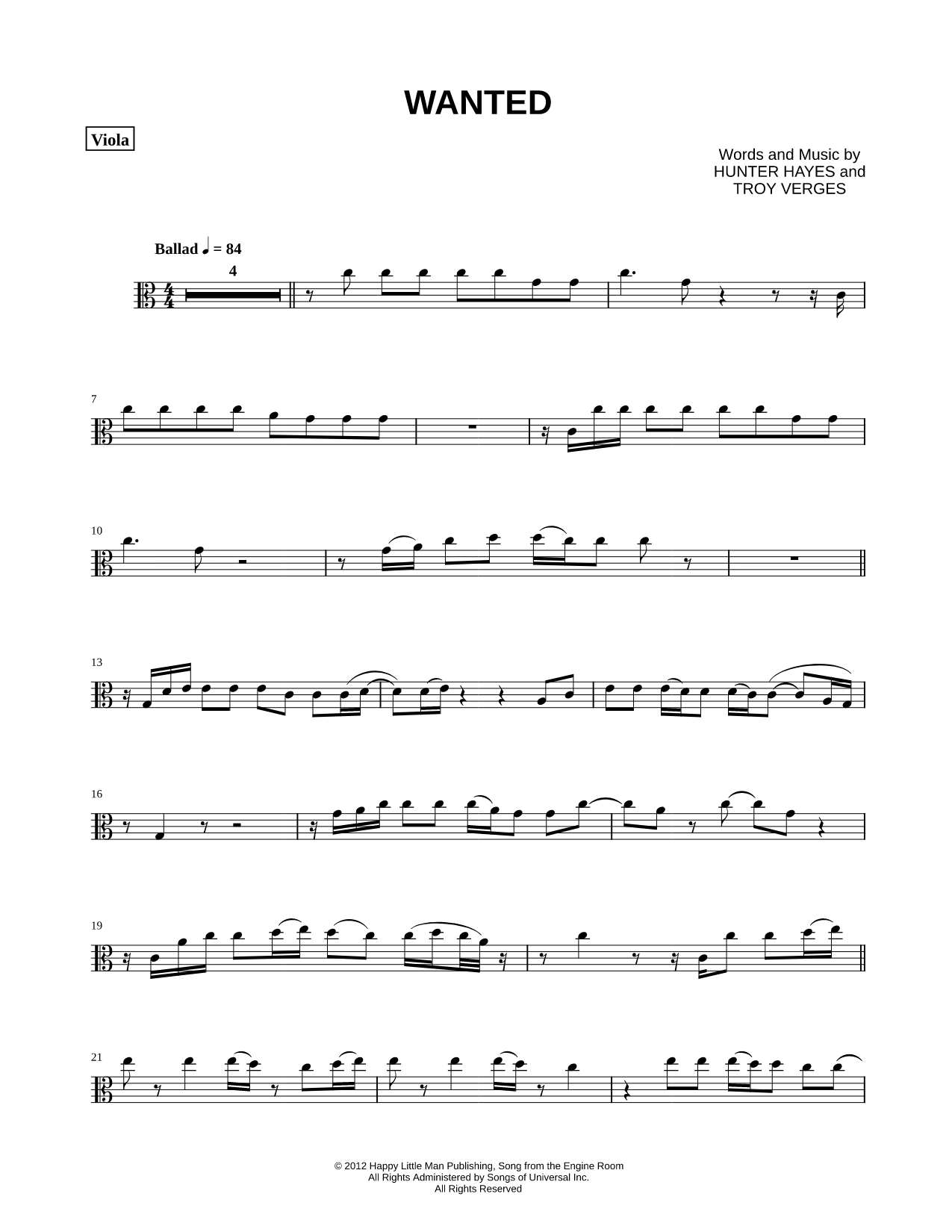 Wanted - Viola