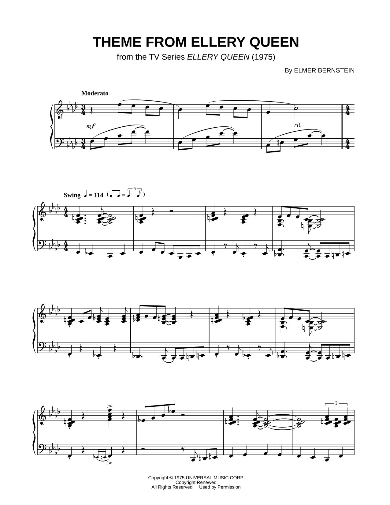 Theme from Ellery Queen