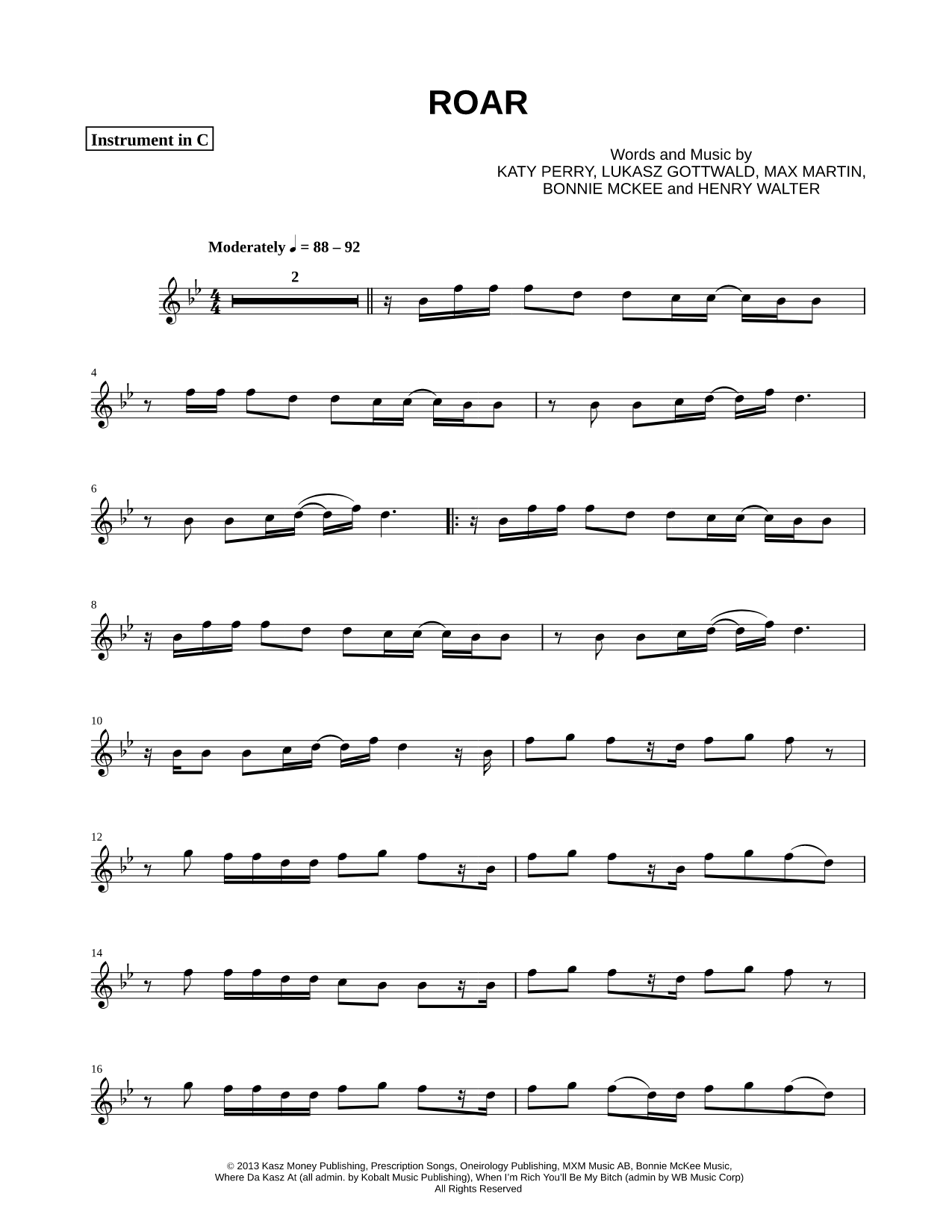 Roar - C Instrument