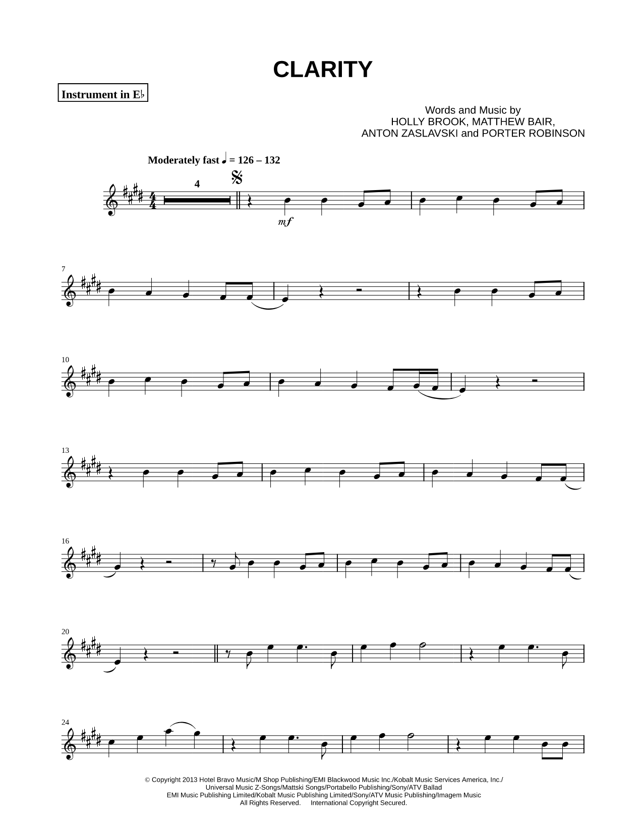 Clarity - Eb Instrument