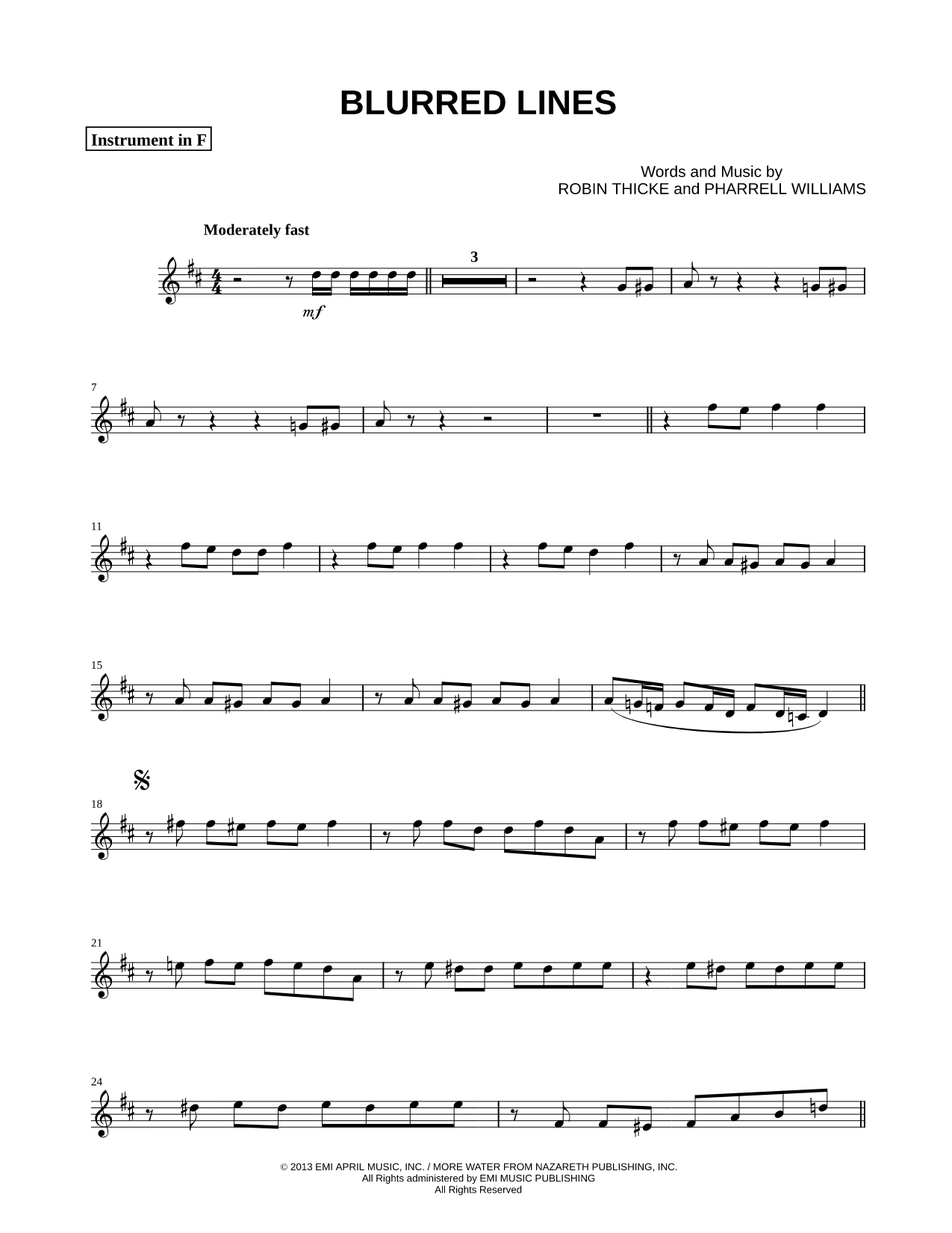 Blurred Lines - F Instrument