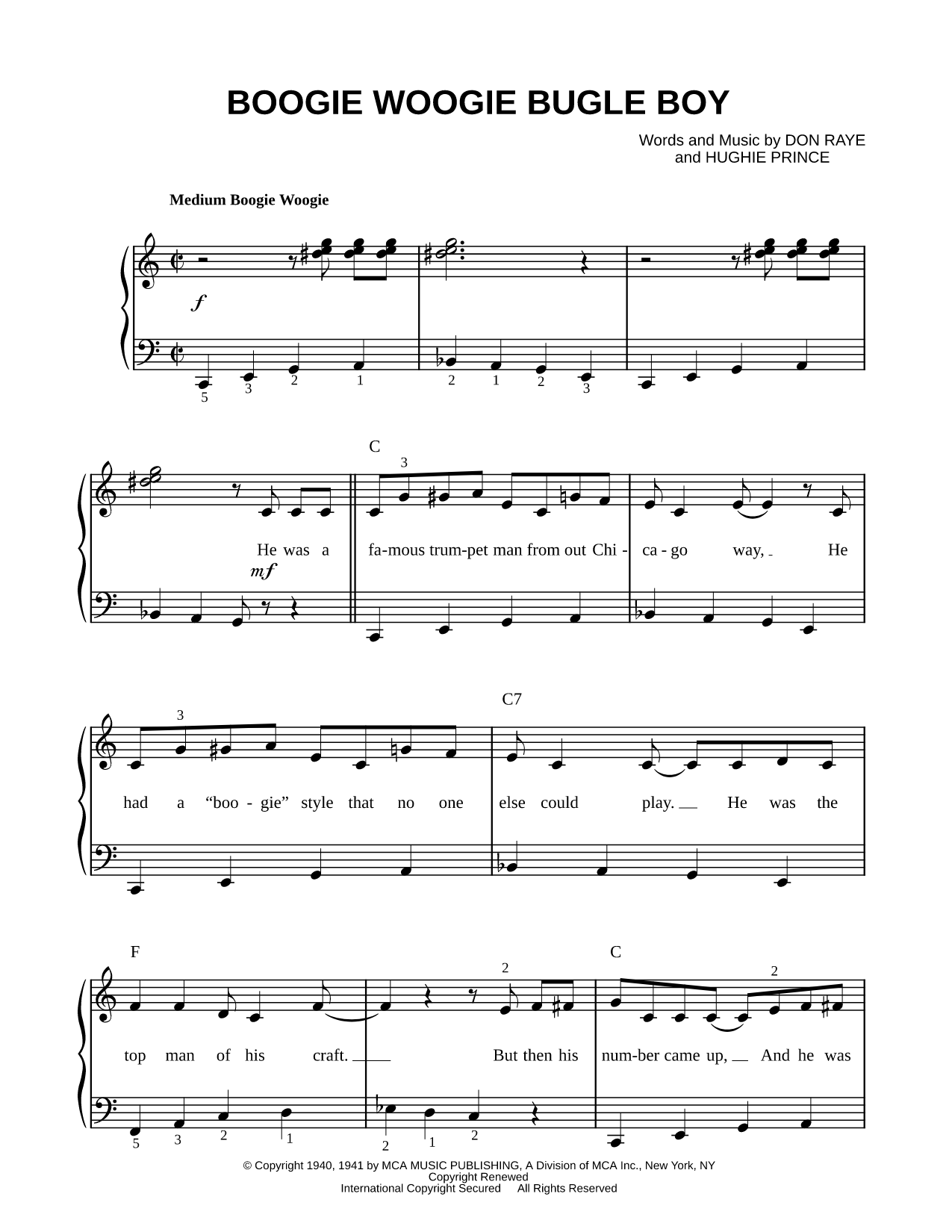 Boogie Woogie Bugle Boy