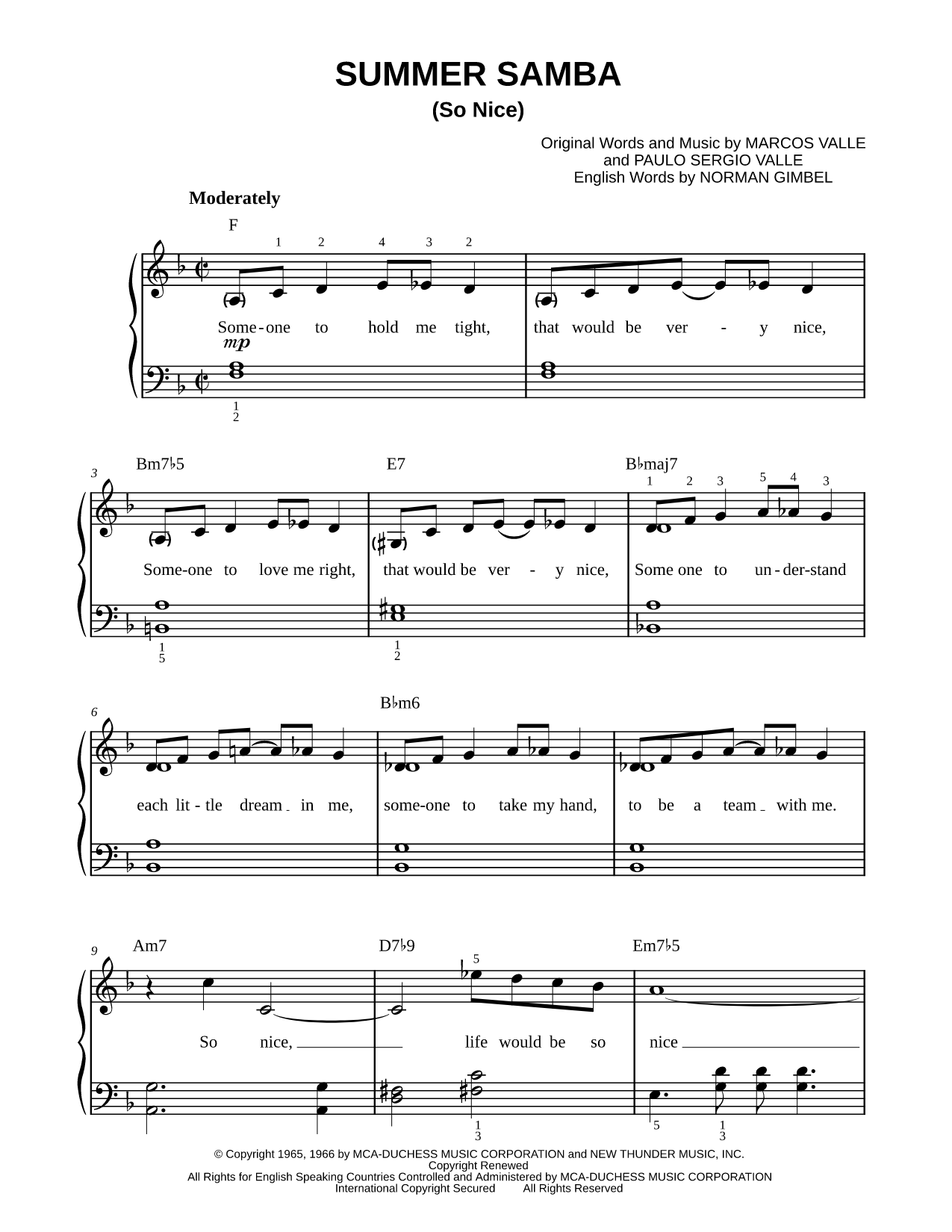 So Nice (Summer Samba)