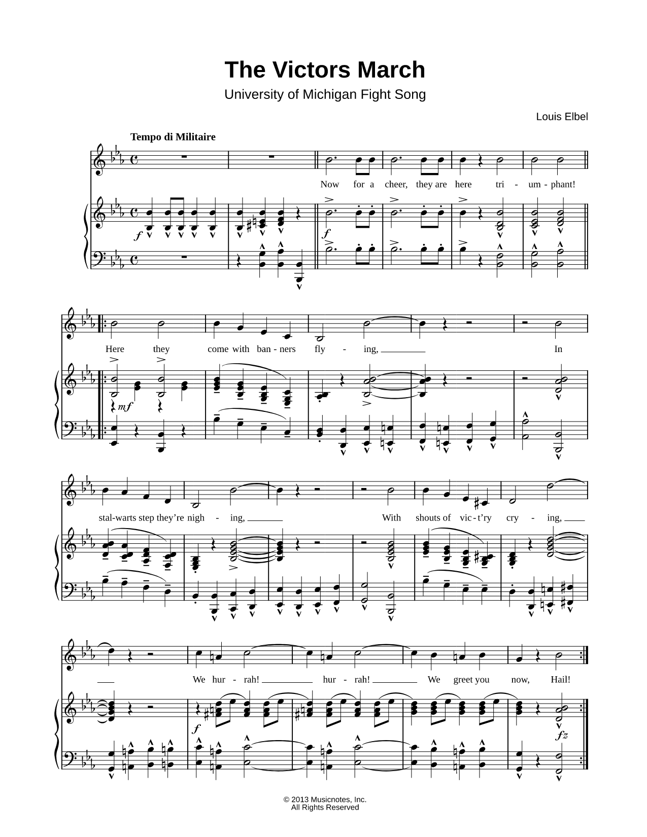 The Victors March (University of Michigan Fight Song)