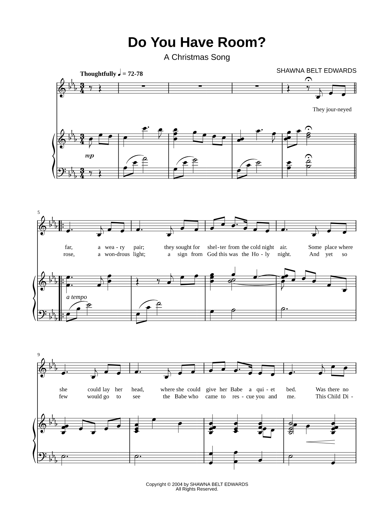 Do You Have Room? (A Christmas Song)