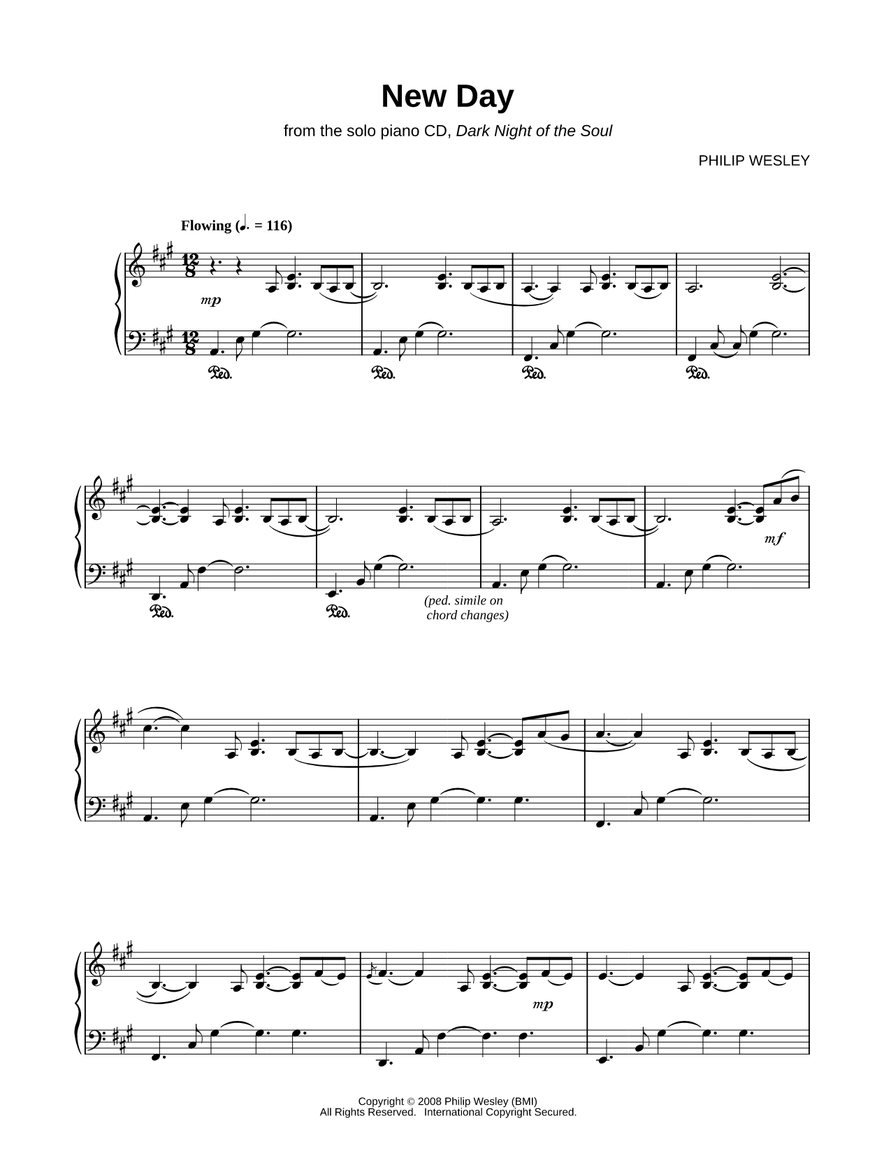 Philip Wesley - Dark Night of the Soul Sheet Music | Musicnotes