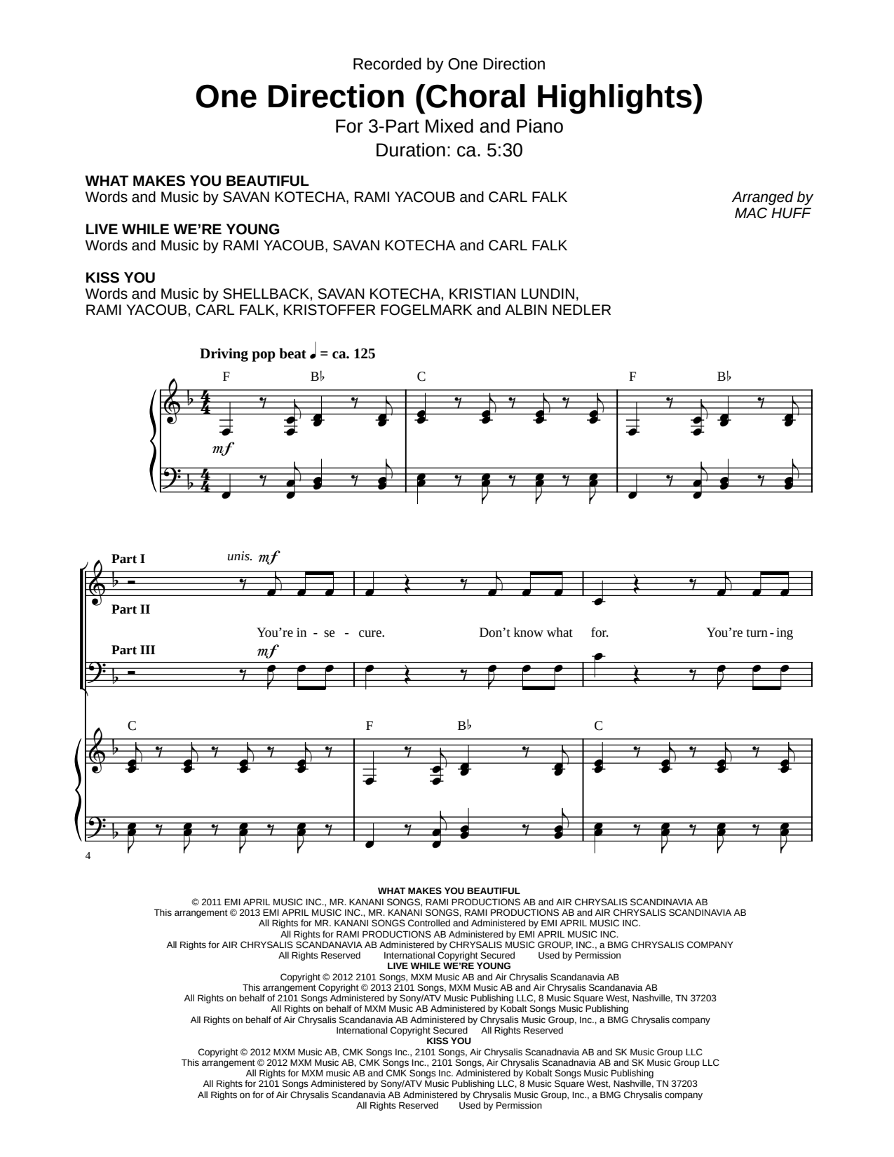 One Direction (Choral Highlights)