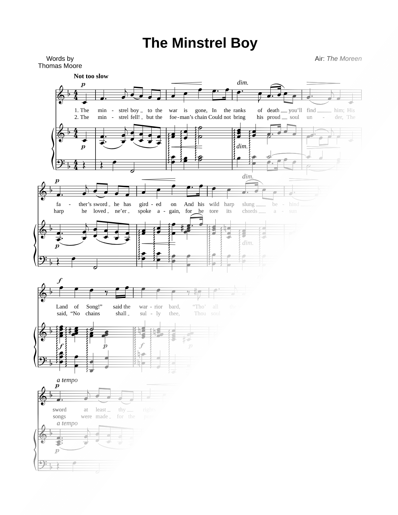 The Minstrel Boy