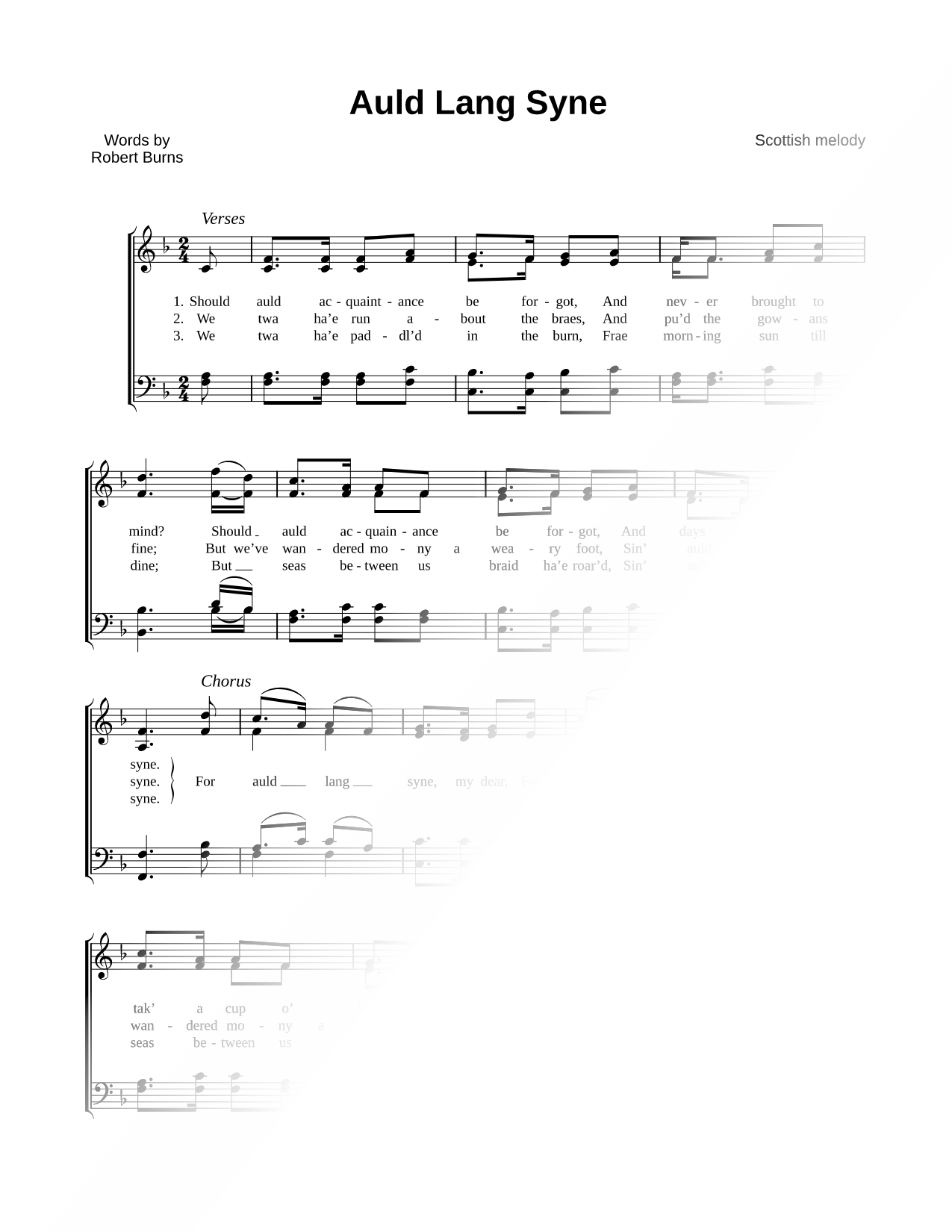 Auld Lang Syne