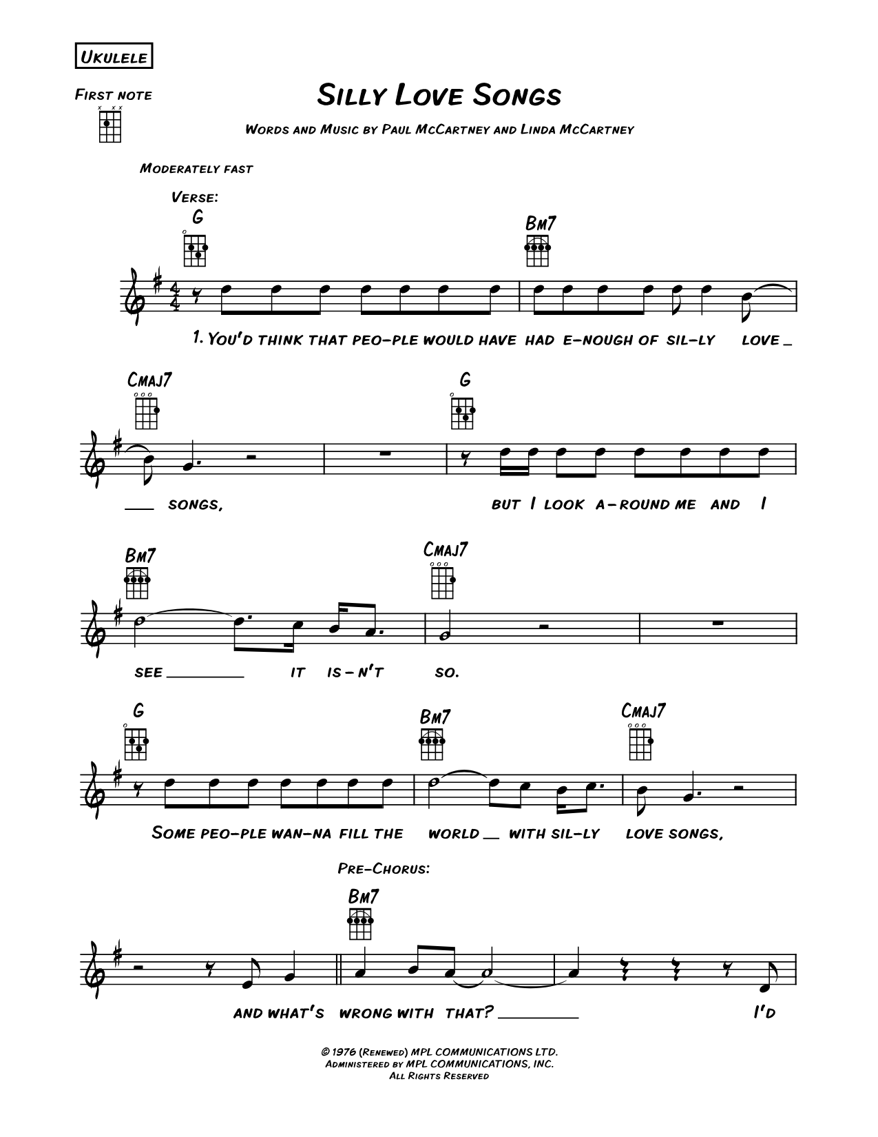 Silly Love Songs