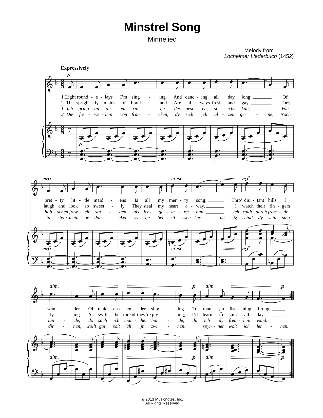 Minstrel Song