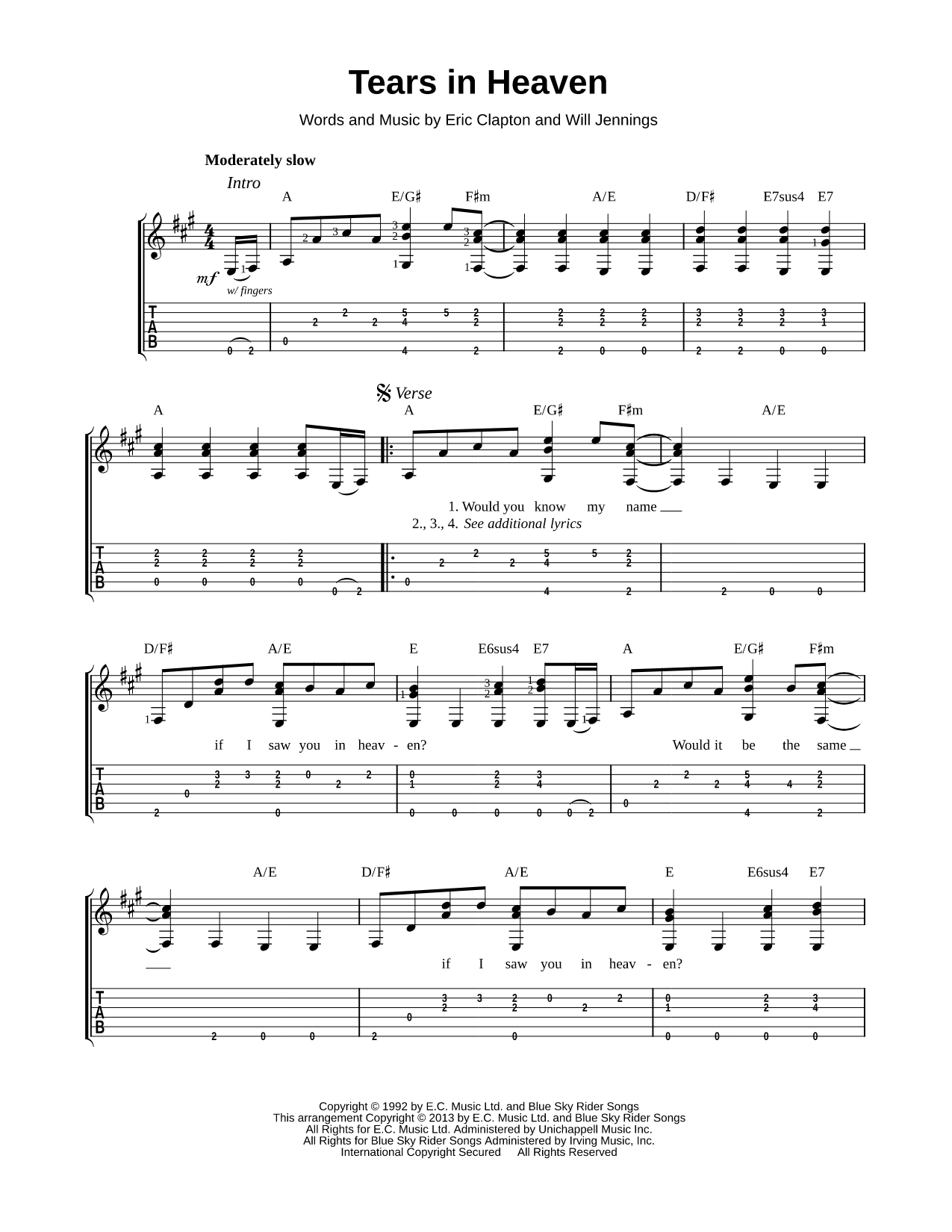 Tears in Heaven