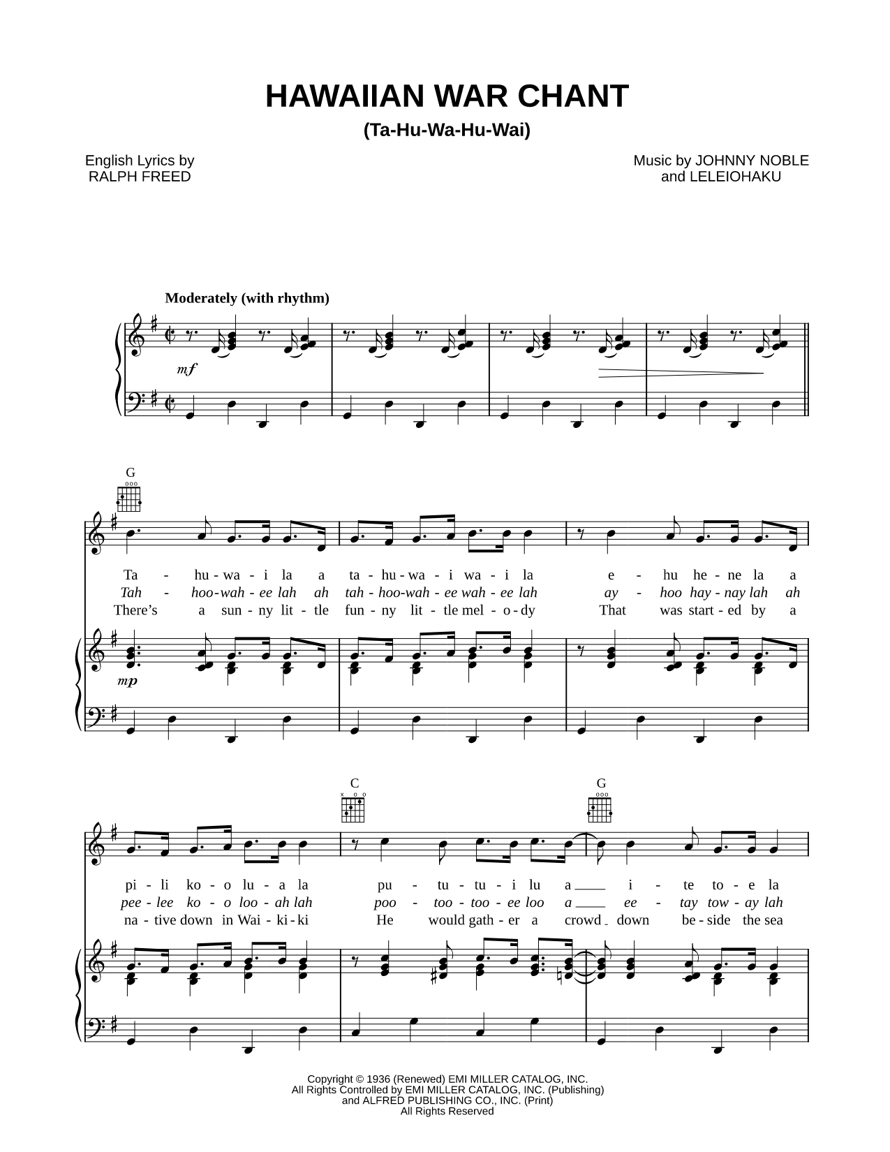 Hawaiian War Chant