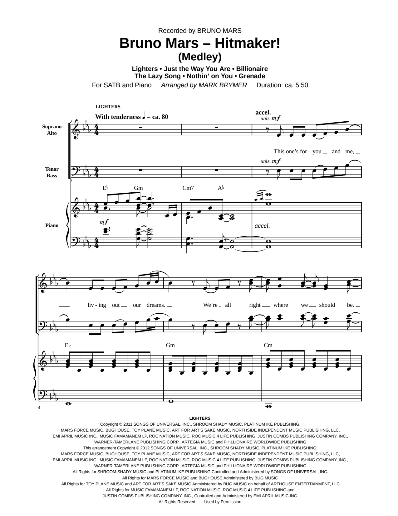 Bruno Mars: Hitmaker! (Medley)