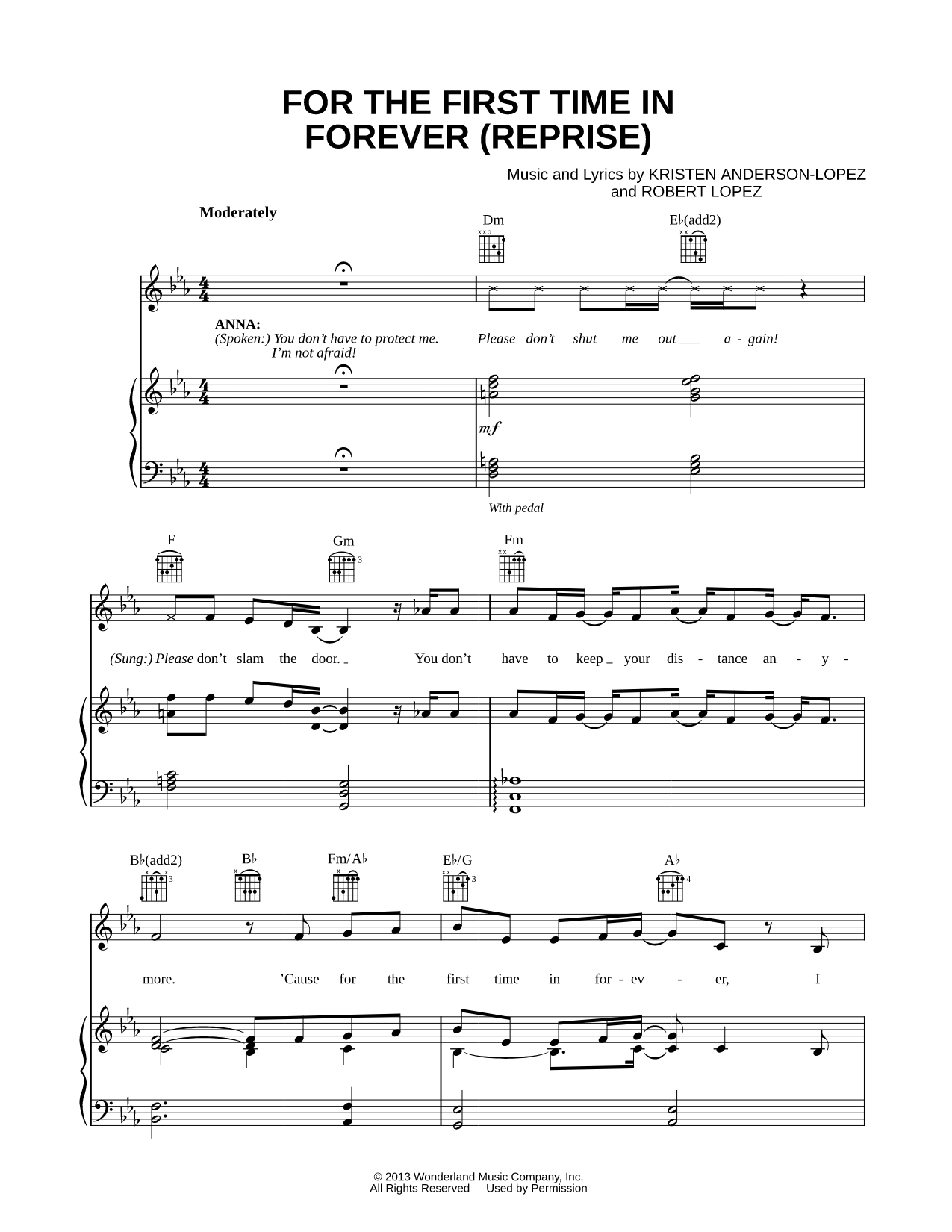 For the First Time in Forever (Reprise)