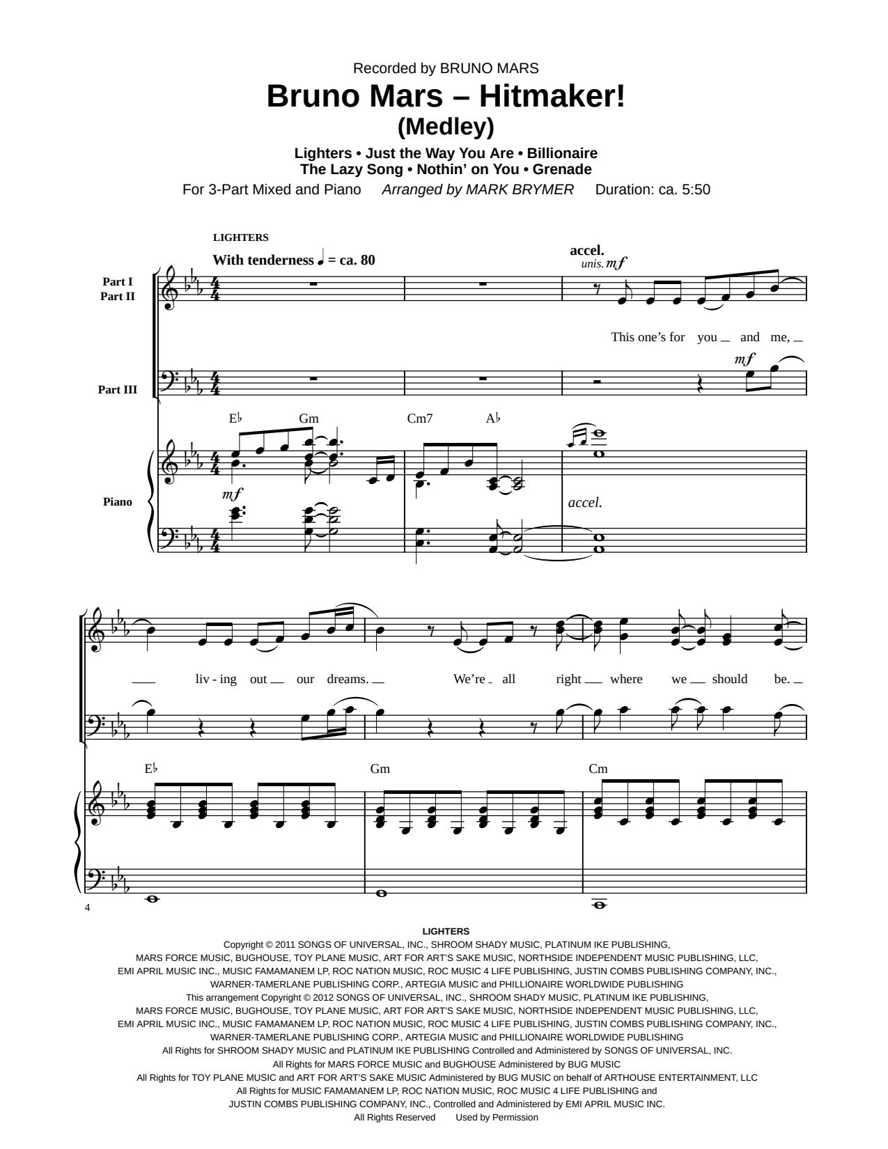 Bruno Mars: Hitmaker! (Medley)
