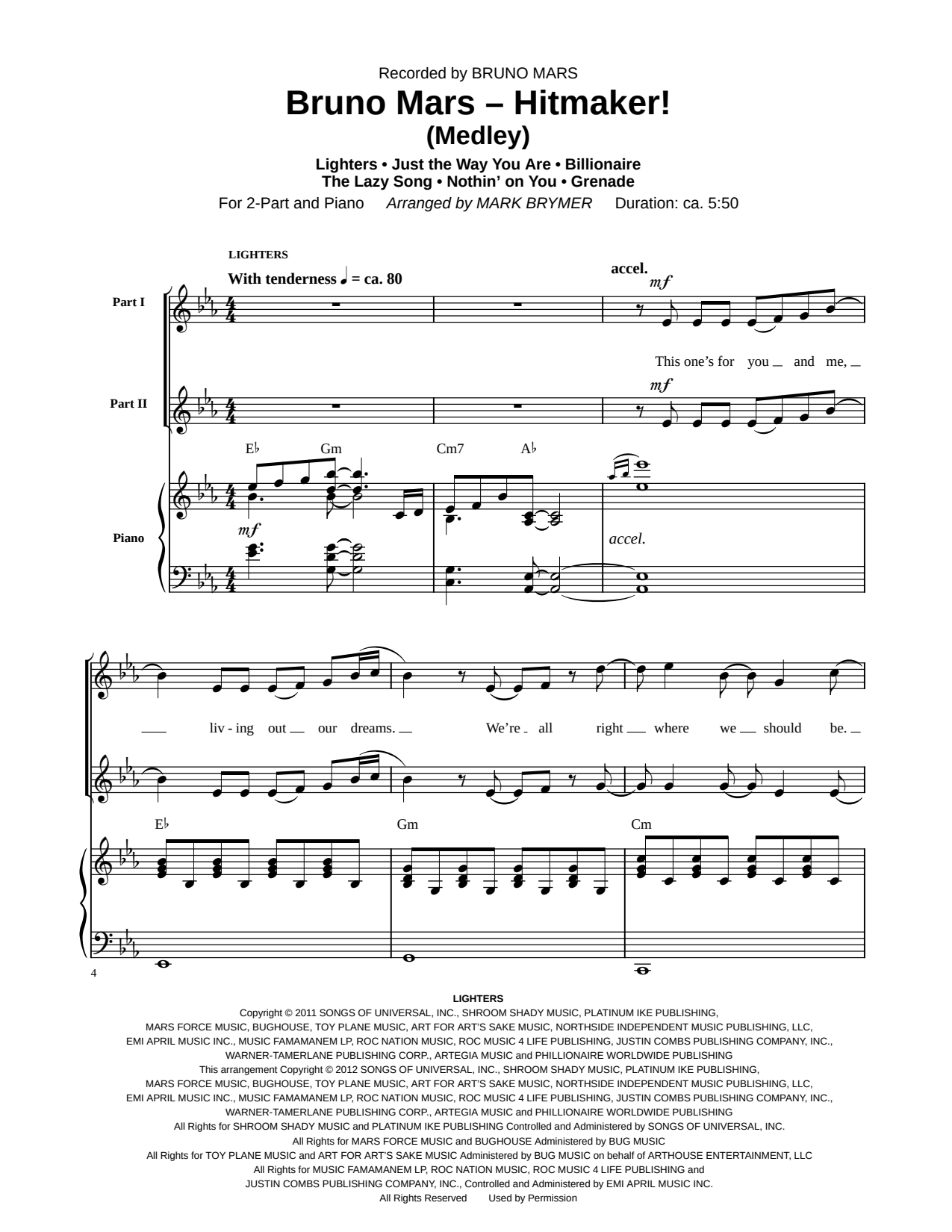Bruno Mars: Hitmaker! (Medley)