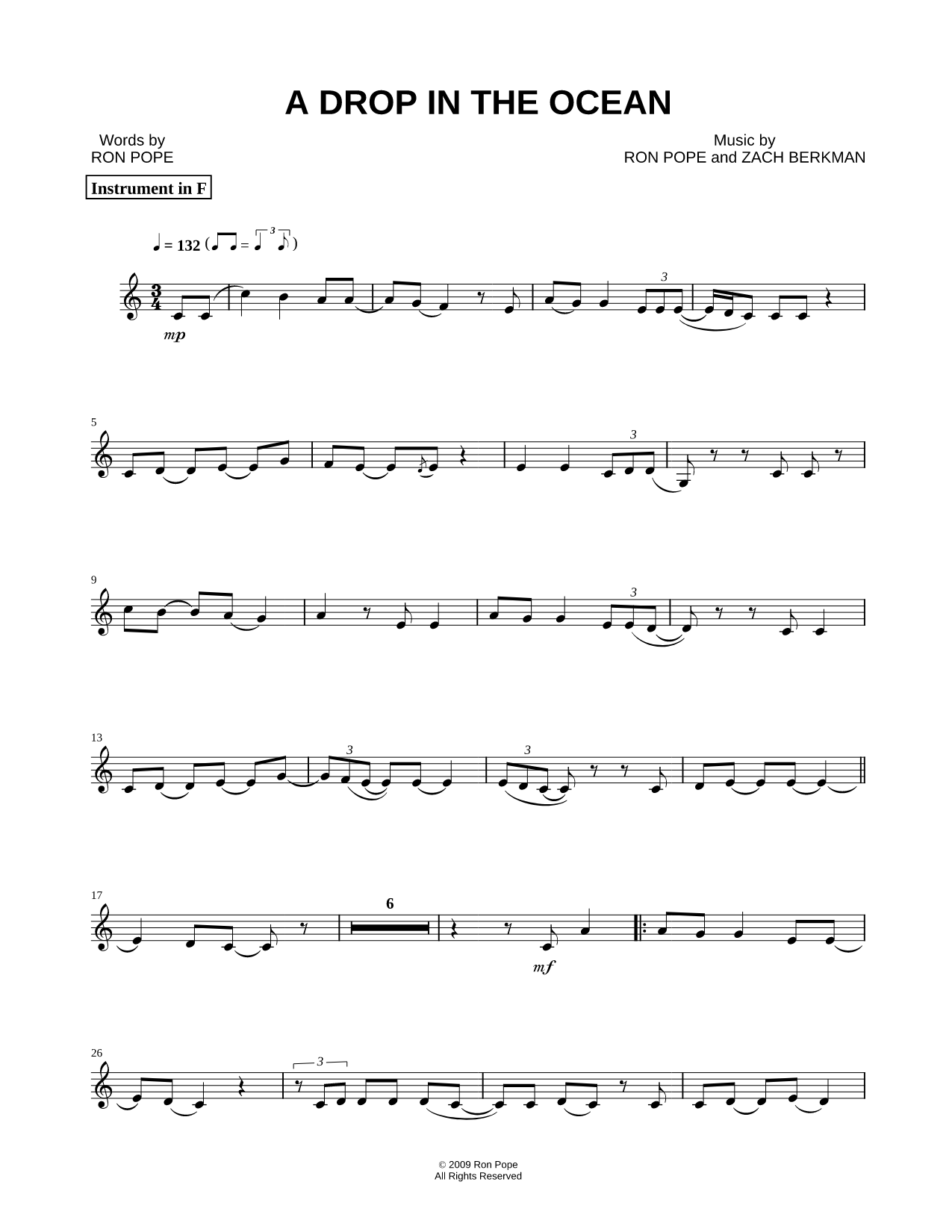 A Drop In the Ocean - F Instrument