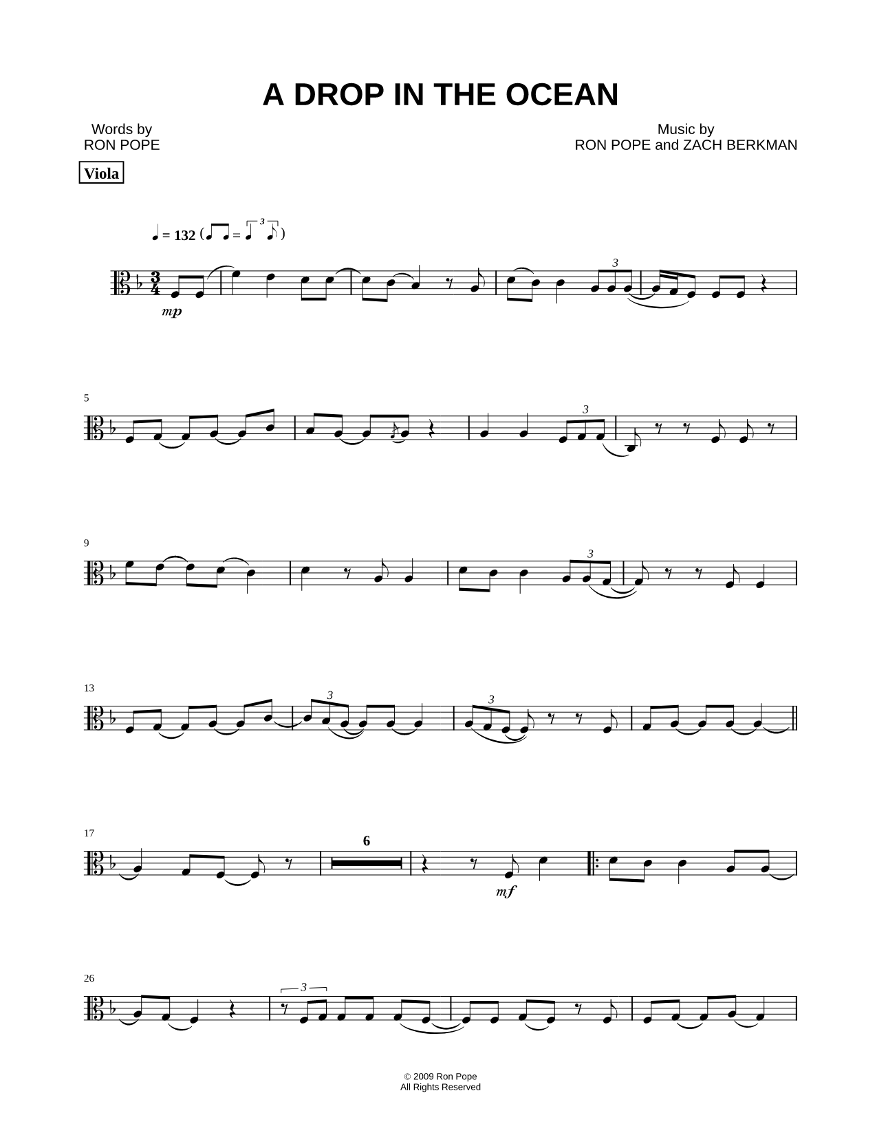 A Drop In the Ocean - Viola